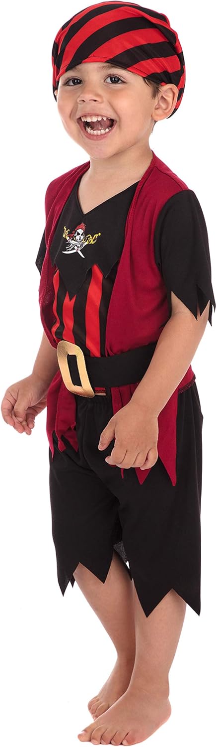 Bristol Novelty Pirate Boy Mate Costume - X-Small Toddler 3