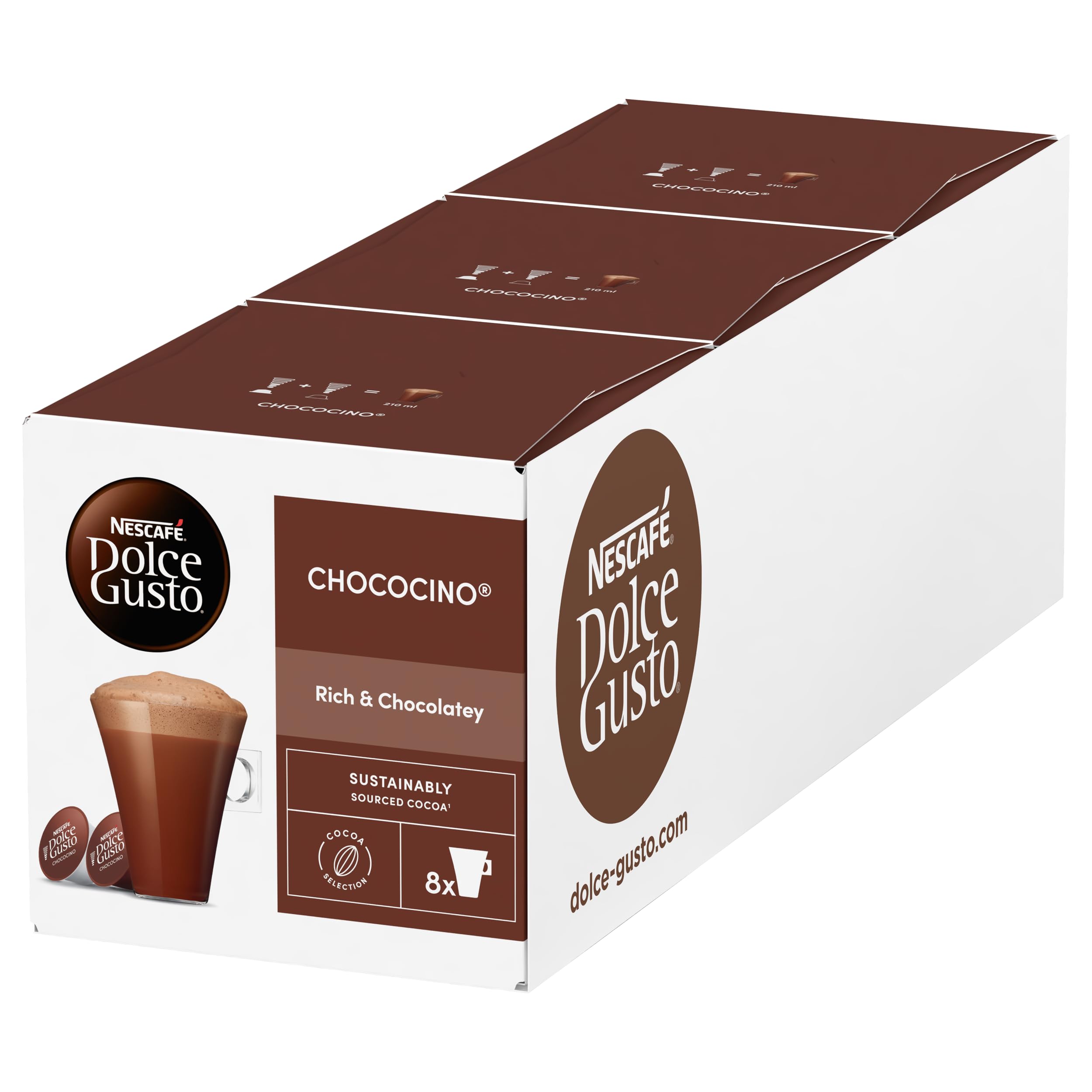 Nescafé Dolce Gusto Chococino Hot Chocolate Pods - 24 Servings (Pack of 3) 1