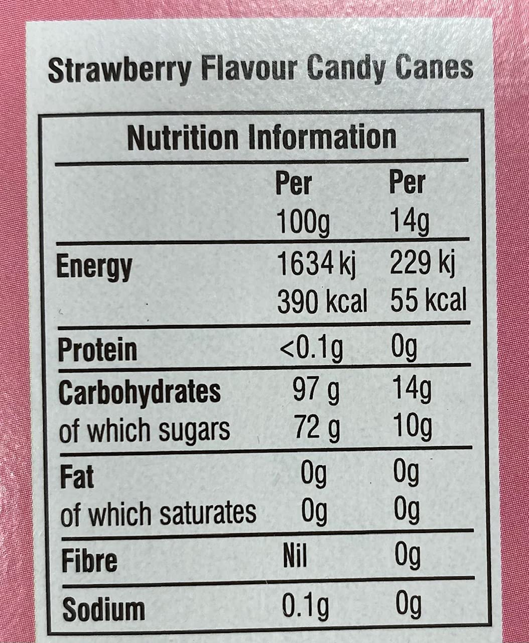 Natural Candy Shop Strawberry Candy Canes - 12-Pack 168g