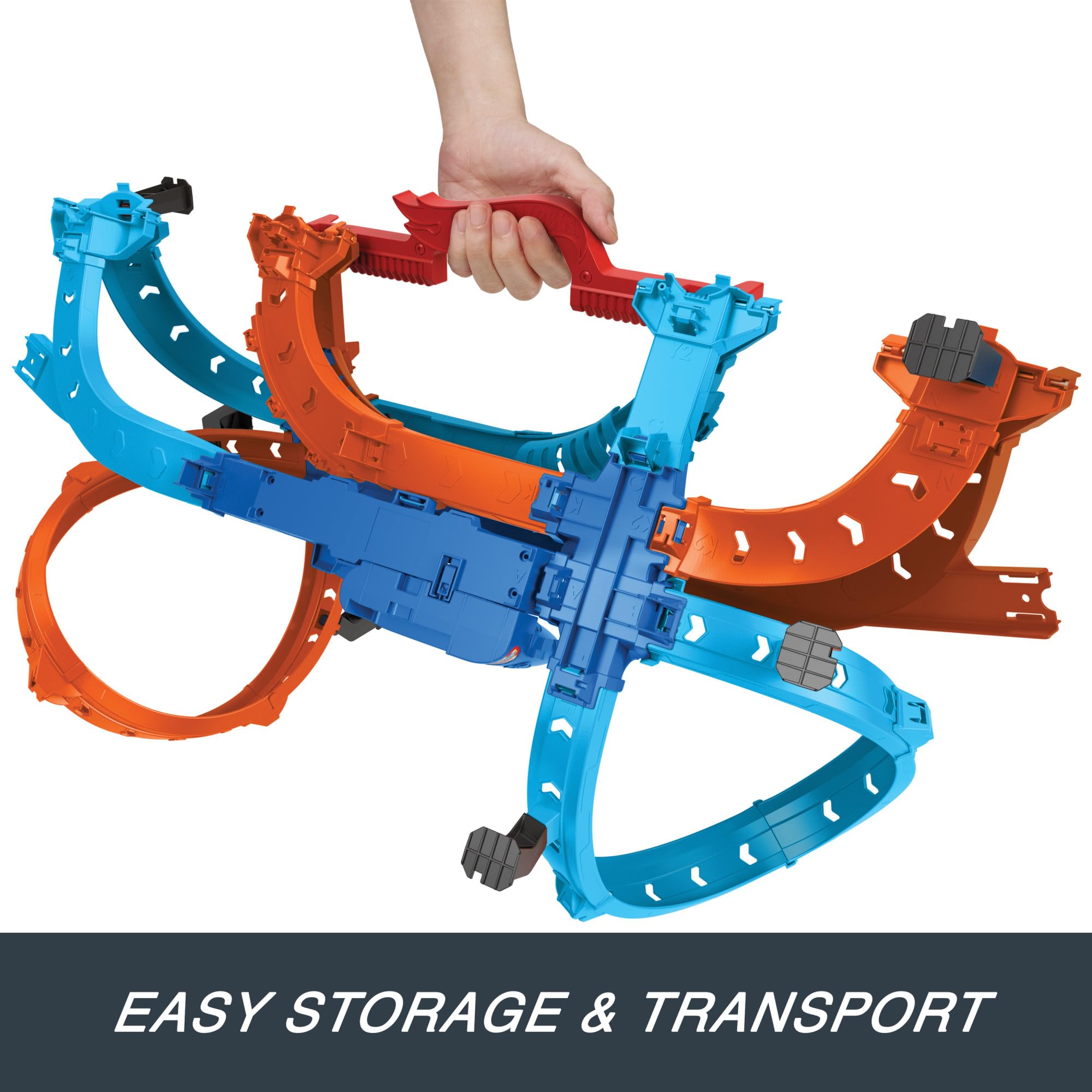 Hot Wheels Ultra Hots Blast Launch Face-Off Track Set - 2 Car Race & Crash Playset for Kids 4