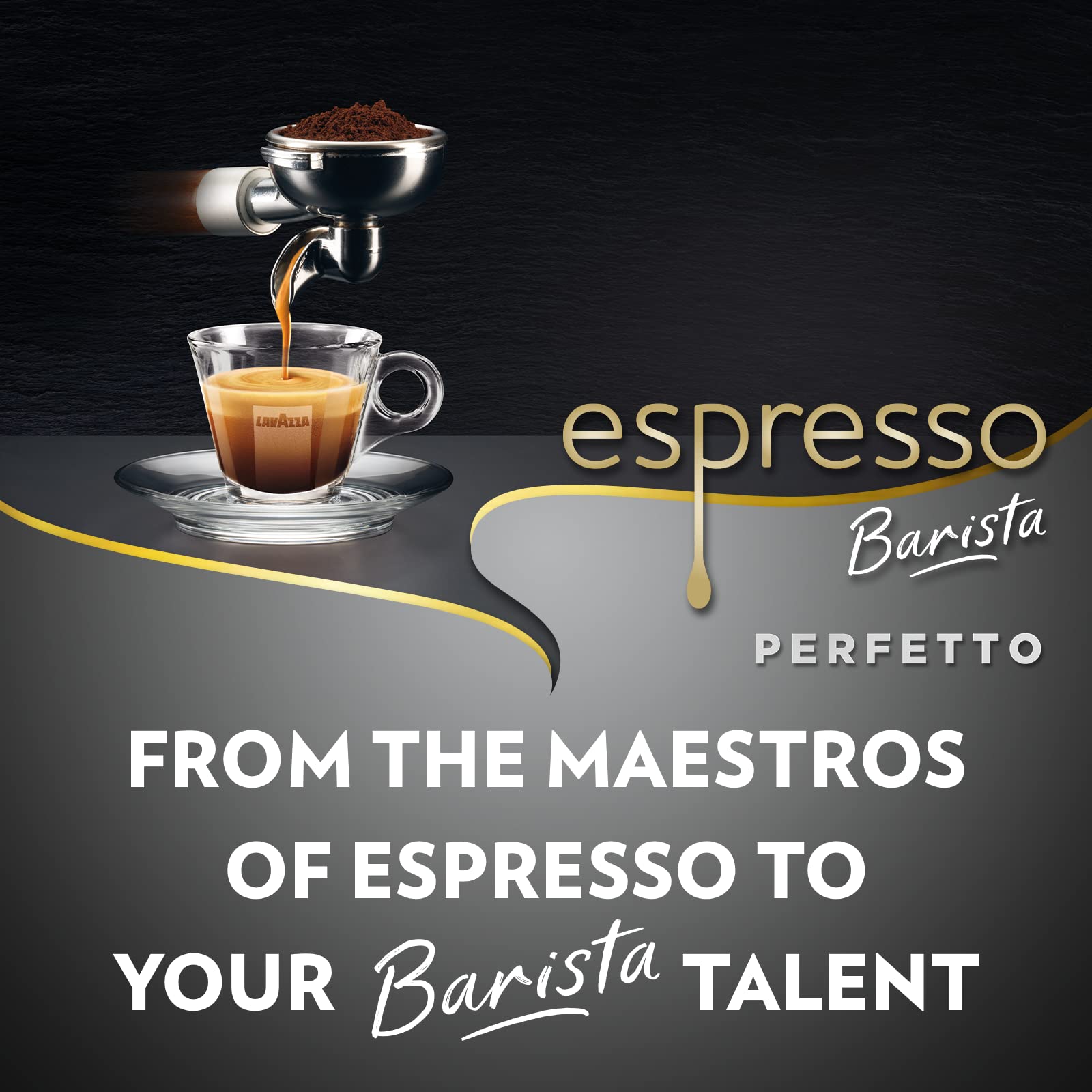 Lavazza Barista Perfetto Whole Coffee Beans - Arabica/Robusta Blend, Drum Roast, 1kg Resealable Pack