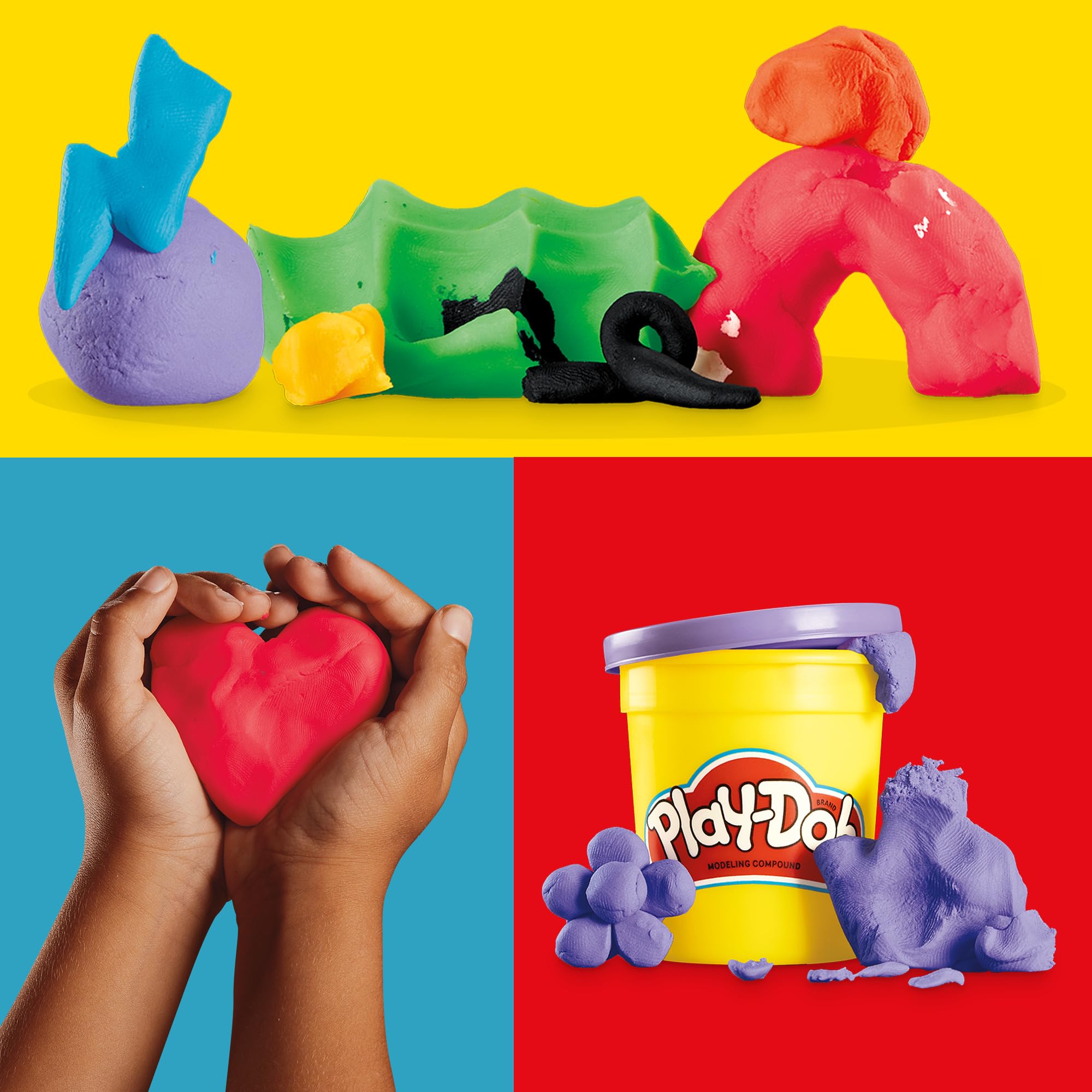 Play-Doh Favorite Colour Pack - 9 Cans (7x113g, 2x57g) | Non-Toxic Modeling Compound 4