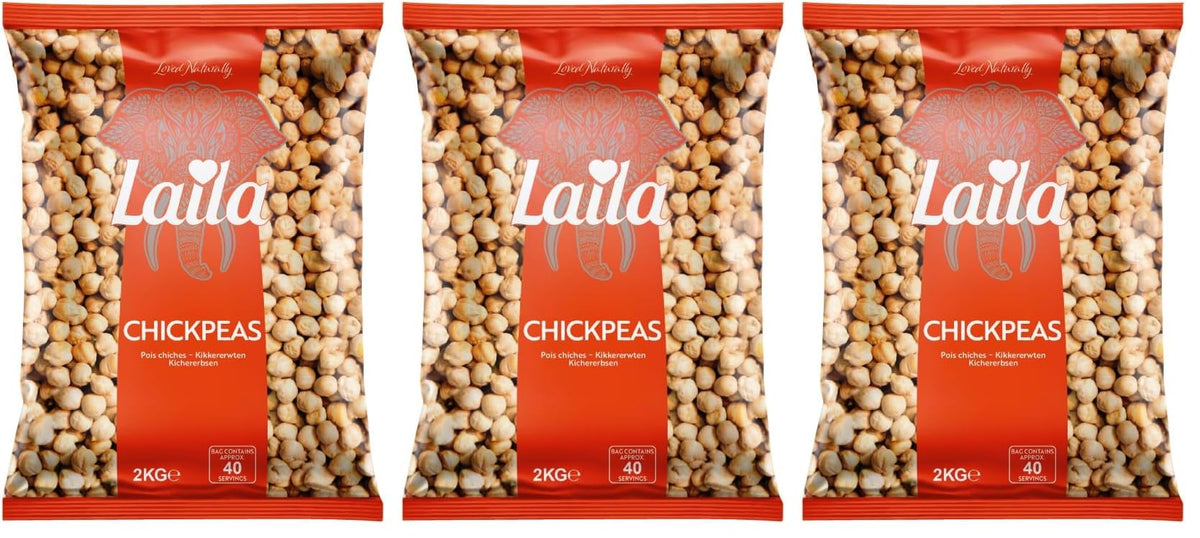 Laila Chickpeas - 2 kg (Pack of 3)
