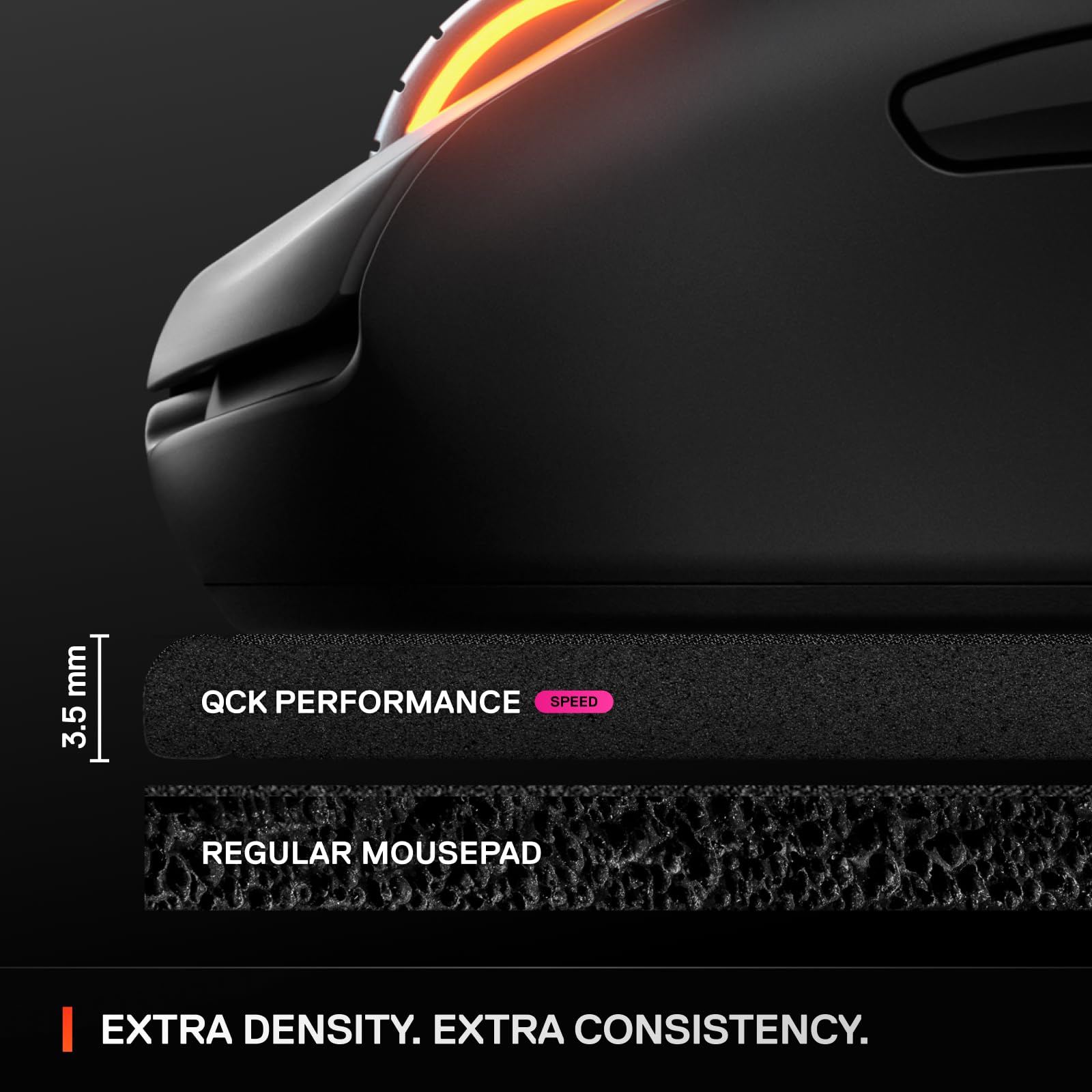 SteelSeries QcK XL Performance Speed Gaming Mousepad – 900 x 400 mm – Extra Density, Low-Profile Stitching, Non-Slip Base 13
