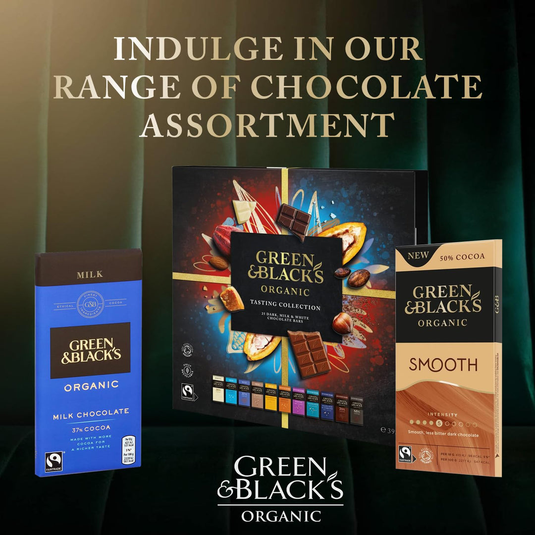 Green & Black's Organic Smooth Chocolate Bar, 50% Cocoa, 90g
