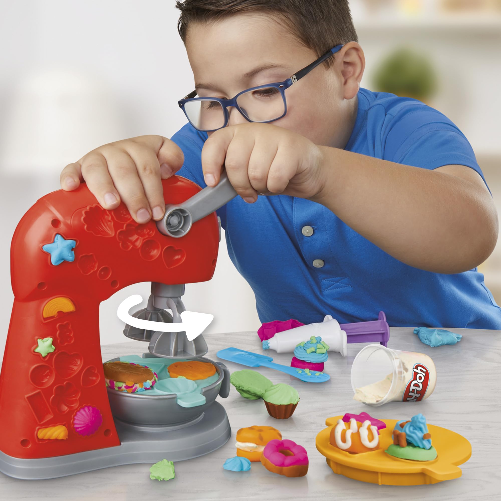 Play-Doh Kitchen Creations Magical Mixer Playset - Ages 3+ | Includes 5 Cans 2