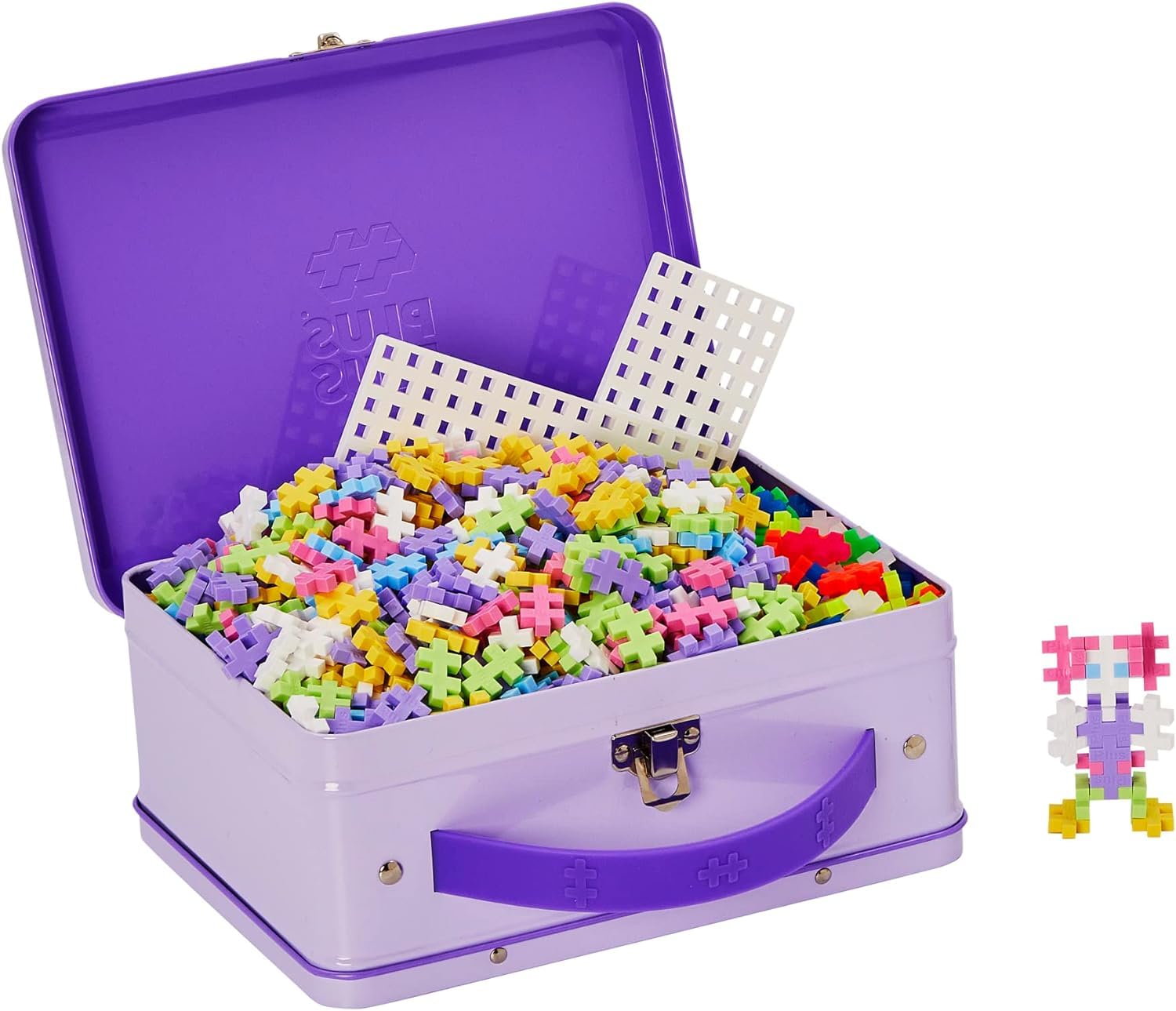 PLUS PLUS 52283 Ingenious Construction Toy - Pastel Color Set | Includes Storage Box | Ages 60 Months+ 3