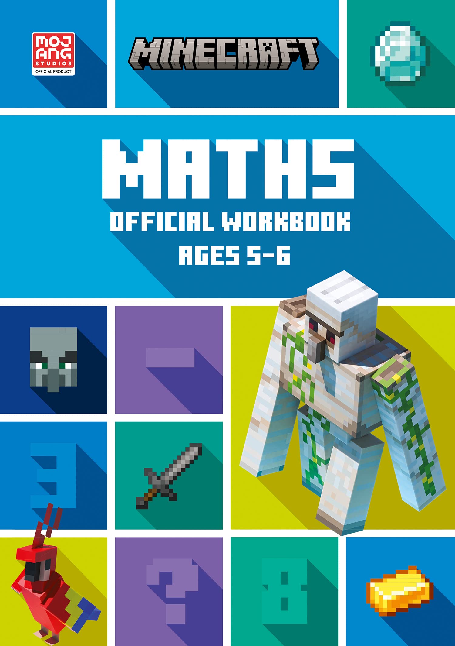 Collins Minecraft Maths Workbook Ages 5-6 (Year 1 Practice) | Official Education Series