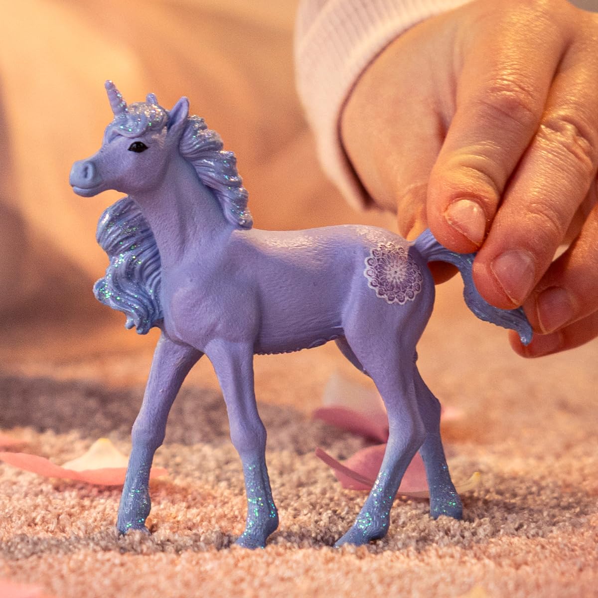 SCHLEICH Bayala Mandala Unicorn Foal - 4" Fantasy Horse Play Figure for Kids 10