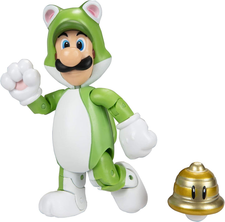 Super Mario - Nintendo Switch Cat Luigi Collectible Action Figure (2023)