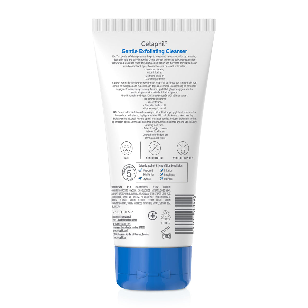 Cetaphil Gentle Exfoliating Face Scrub - Hydrating, Soap Free, Paraben-free | 178 ml 9