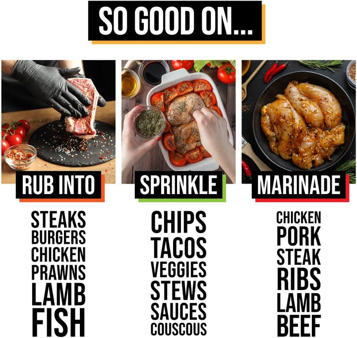 SPICE "N" TICE - The Ultimate Spice, Seasoning & Marinade BBQ Rub Grill Gift Set