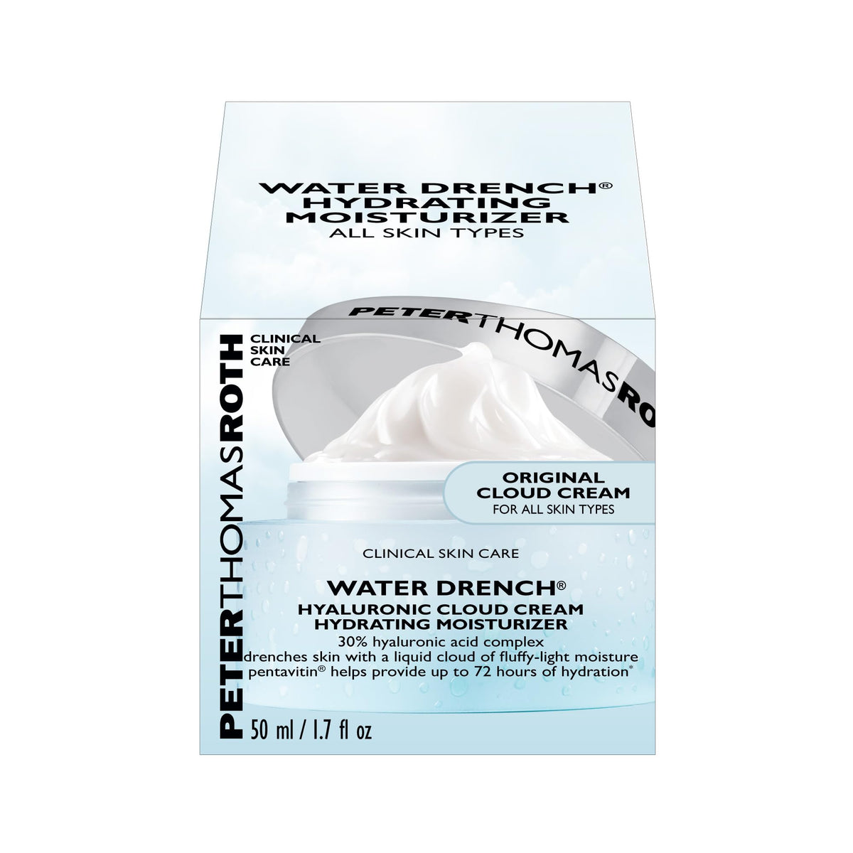 Peter Thomas Roth Water Drench Hyaluronic Cloud Cream Hydrating Moisturizer - 50ml | Hydrating | For Dryness