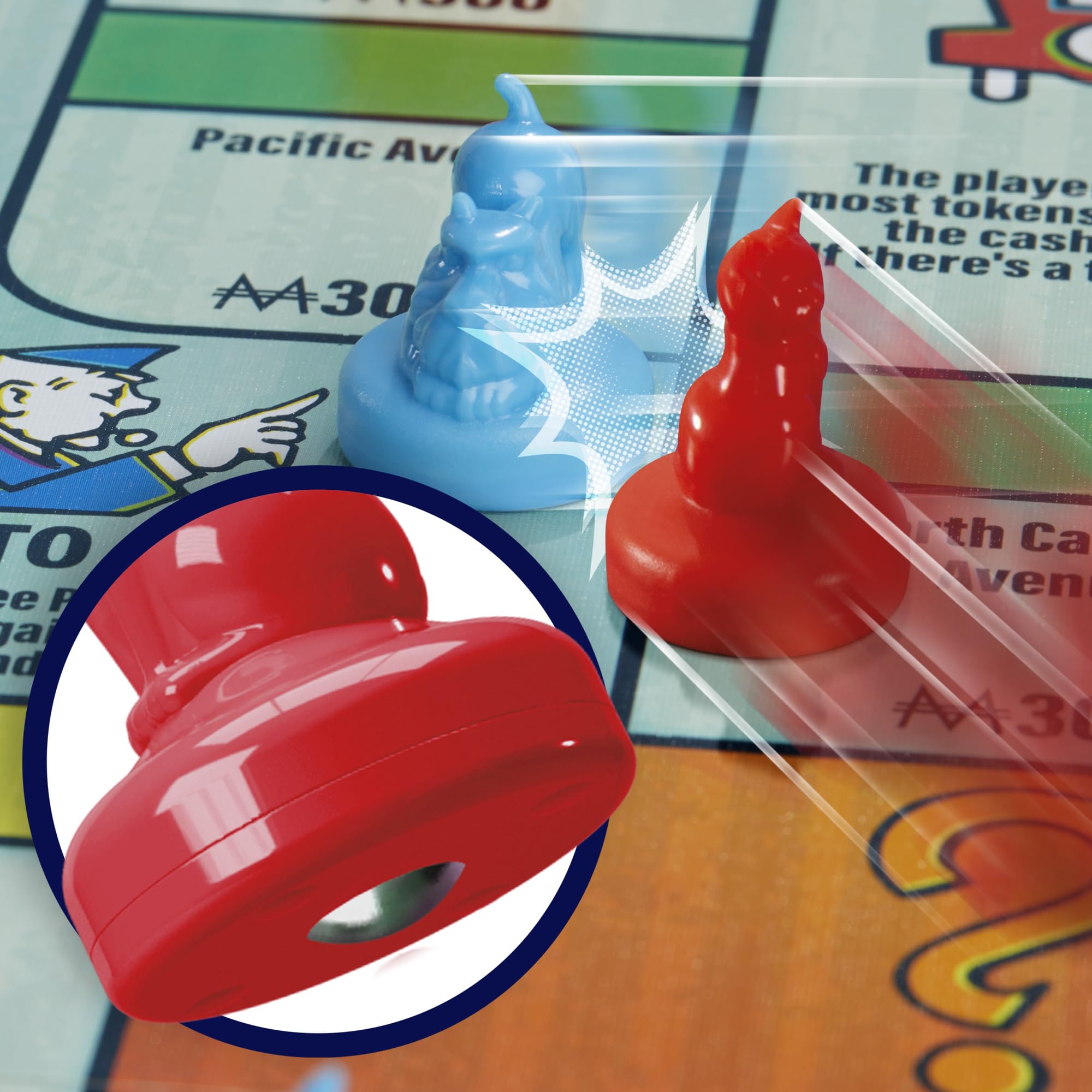 Monopoly Knockout Board Game for 2-8 Players | Fast-Paced Shuffleboard Style Action | Ages 8+ 2