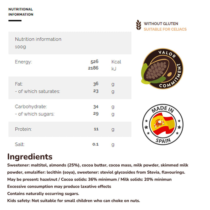 Valor - Dark Chocolate Bar 70% Cocoa with Mint (100g)