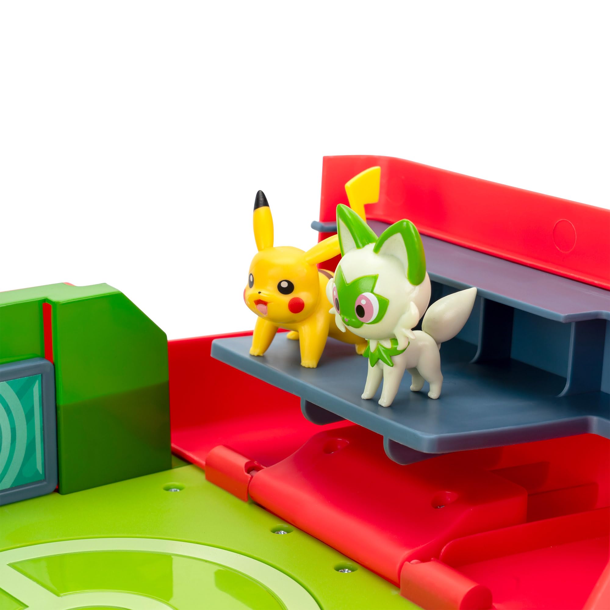 Pokémon Play ‘N’ Display Case - Multi-Level Storage with Rooftop Arena & 2 Battle Figures 17