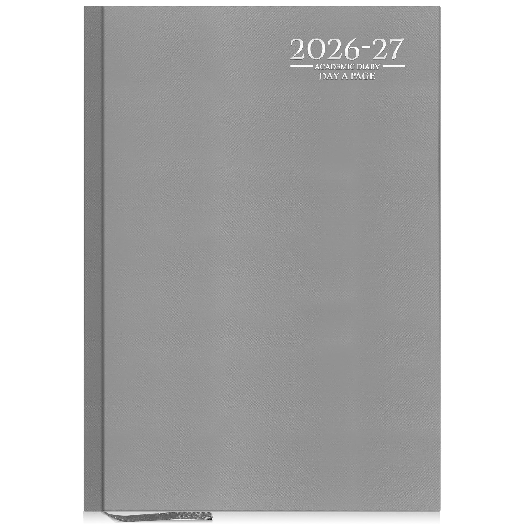 G4GADGET 2026-2027 Academic Diary A5 Day A Page Grey Hardback 1