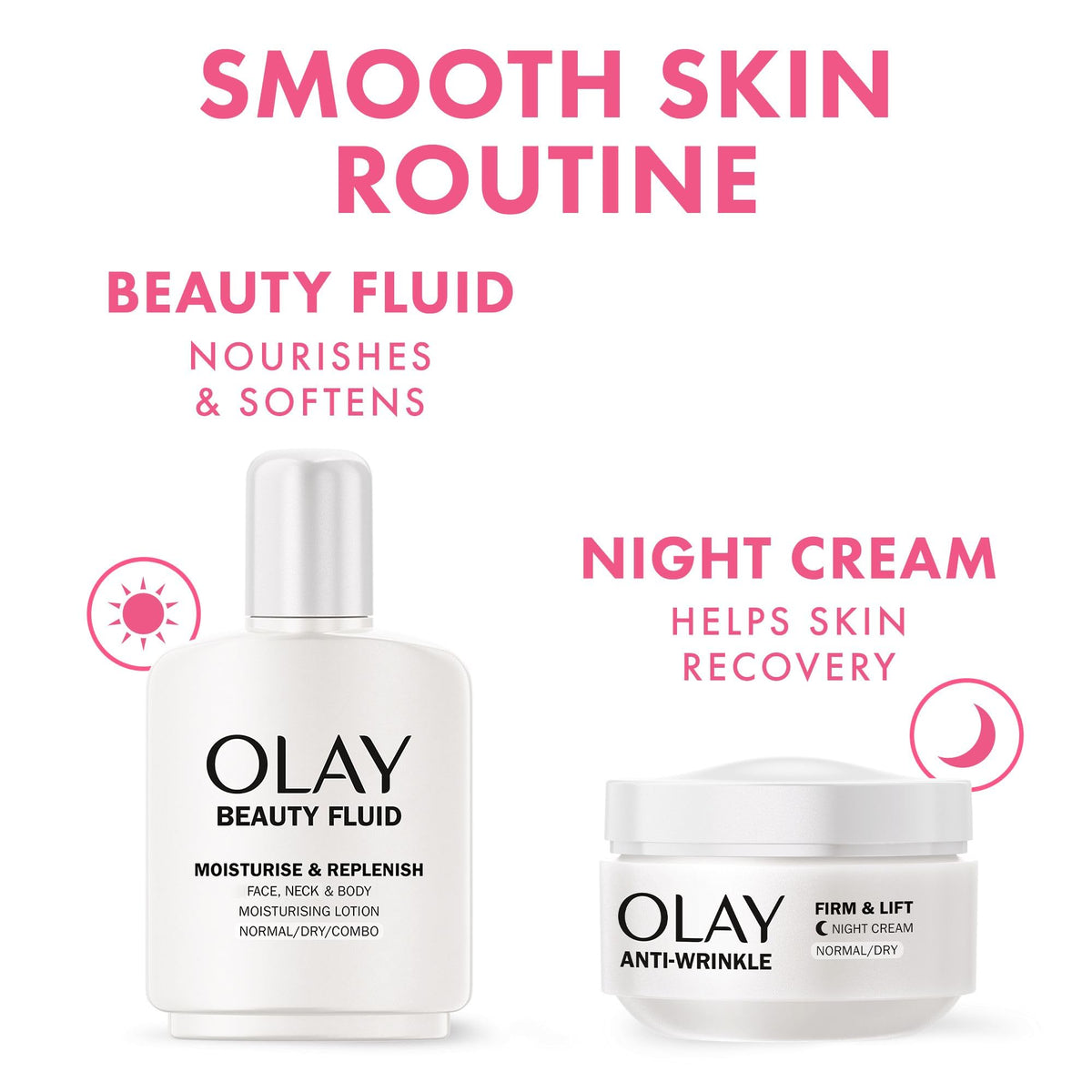 Olay Beauty Fluid Moisturising Lotion - 24 Hour Hydration | Lightweight Formula | 200ml 7