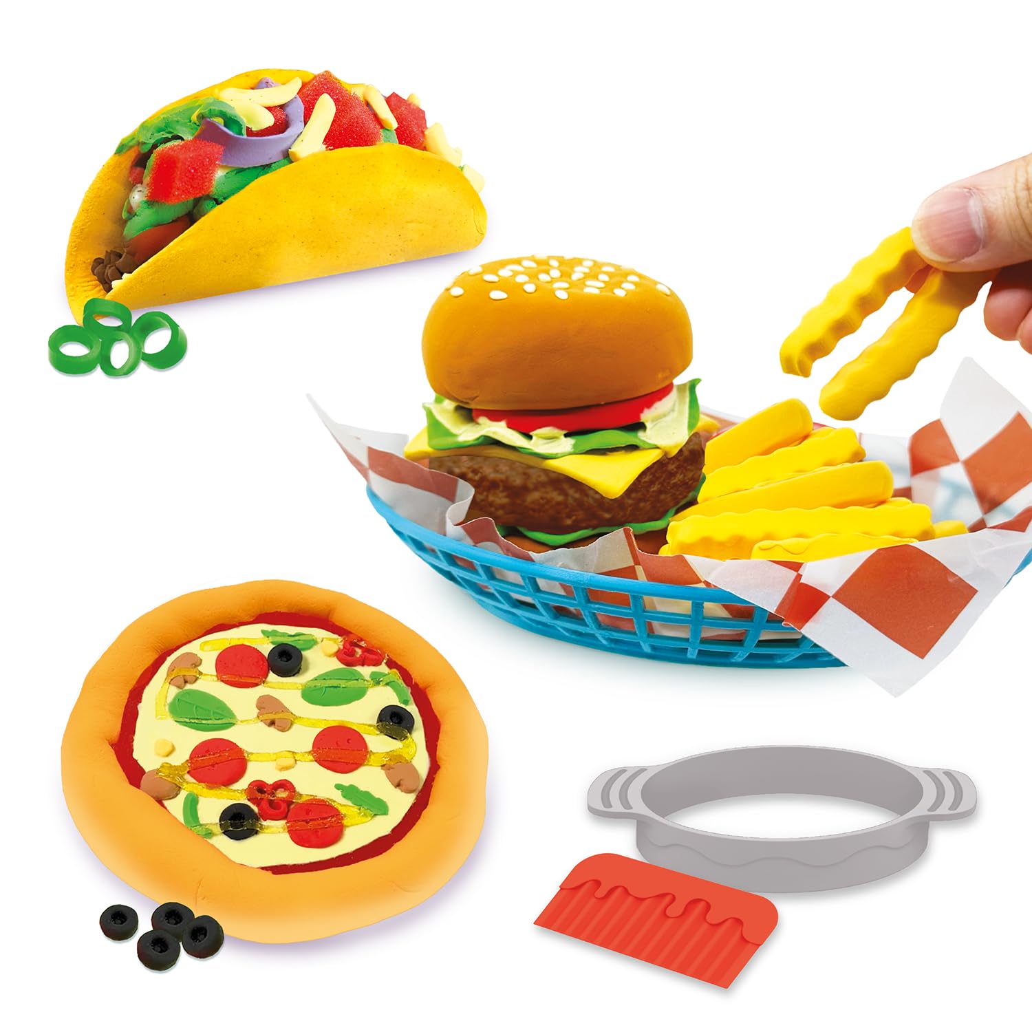 So Slime Sensations Street Food Crush – Create Pizza, Tacos & Burgers Slime Playset for Kids 6