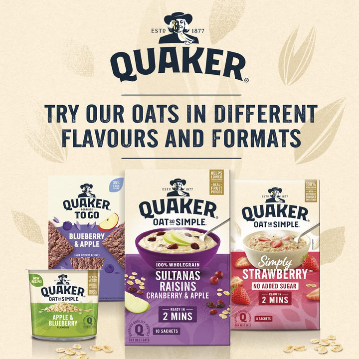 Quaker Oat So Simple Heaps of Fruit Banana and Strawberry Flavour Porridge