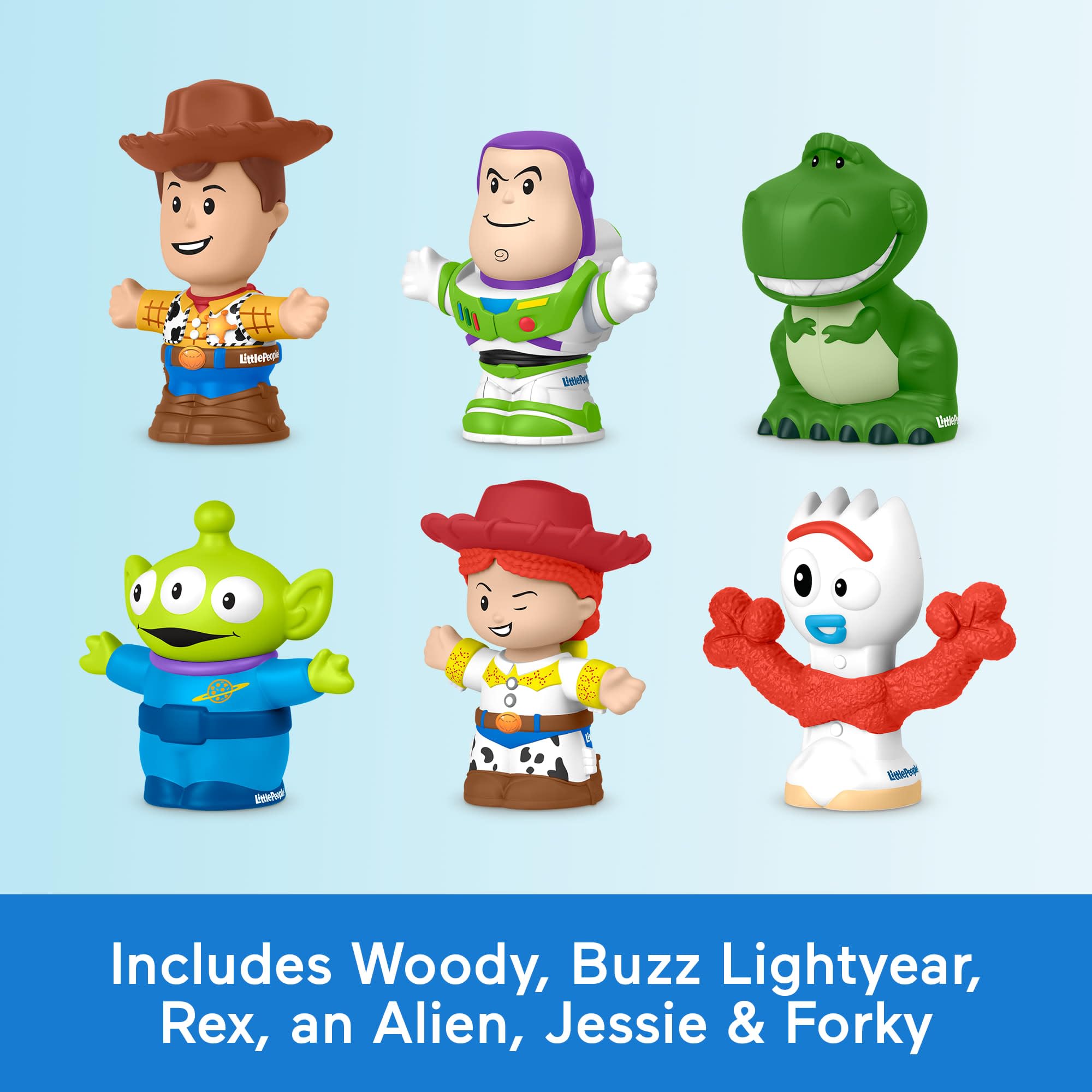 Fisher-Price Little People Disney Pixar Toy Story Figure Set (6 Figures) | Ages 18 Months+ 3