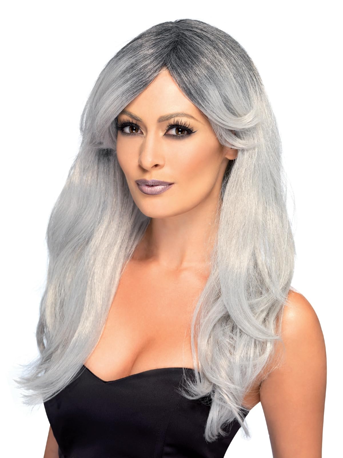 Smiffys Ghostly Glamour Grey Wig (One Size) - 44256