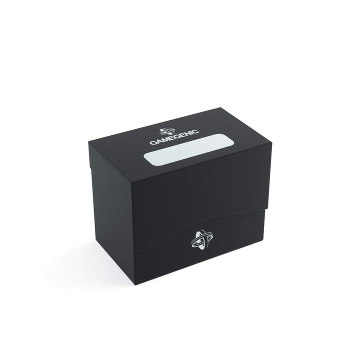 Gamegenic 80-Card Side Holder - Black, Holds 80 Double-Sleeved Cards, Sideloading Deck Box with Cobra Neck Technology