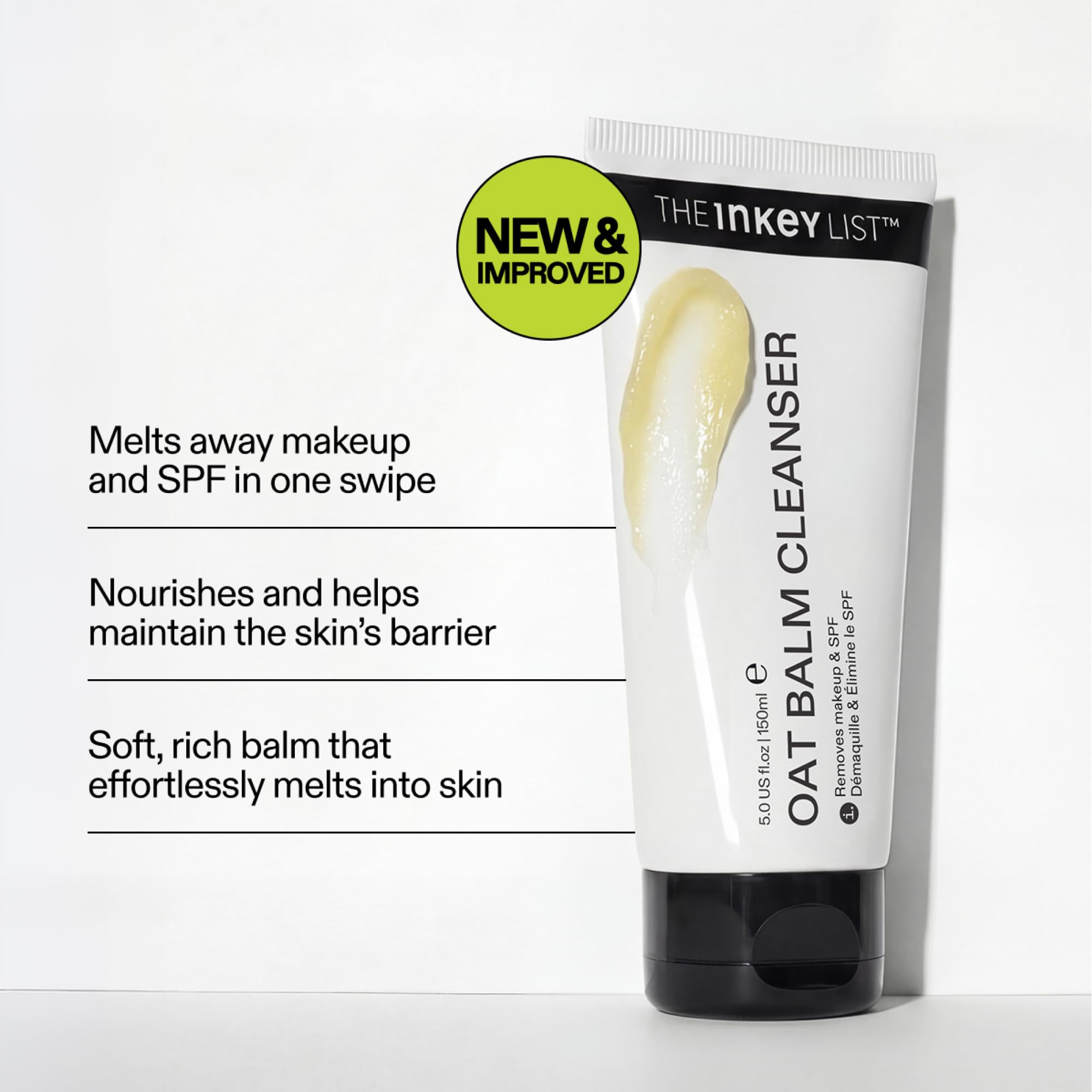 The INKEY List Oat Cleansing Balm - New & Improved Formula, Makeup Remover | 150 ml 3