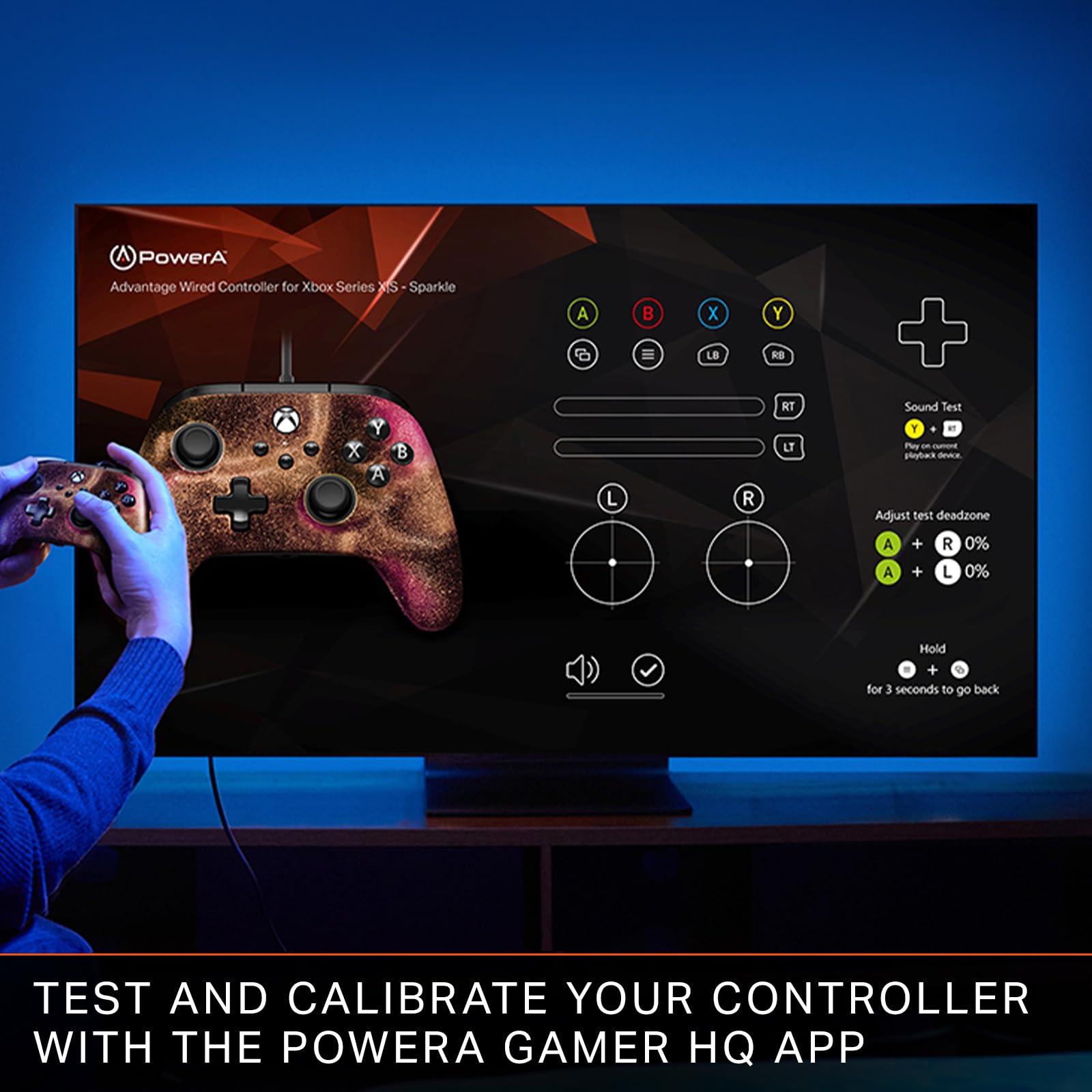 PowerA Advantage Wired Controller for Xbox Series X|S with Lumectra RGB Lighting - Black 5