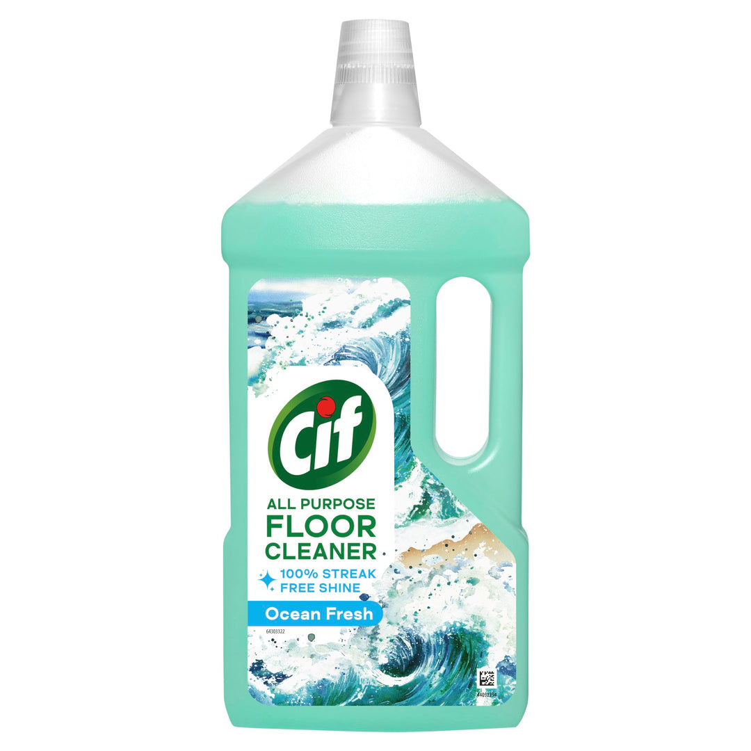 Cif Ocean Floor Cleaner - All-Purpose Floor Cleaning Solution for Linoleum, Vinyl, Ceramic Tiles