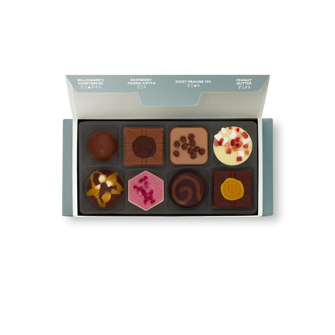 Hotel Chocolat Simply Thanks Pocket Selection - 8 Alcohol-Free Chocolates