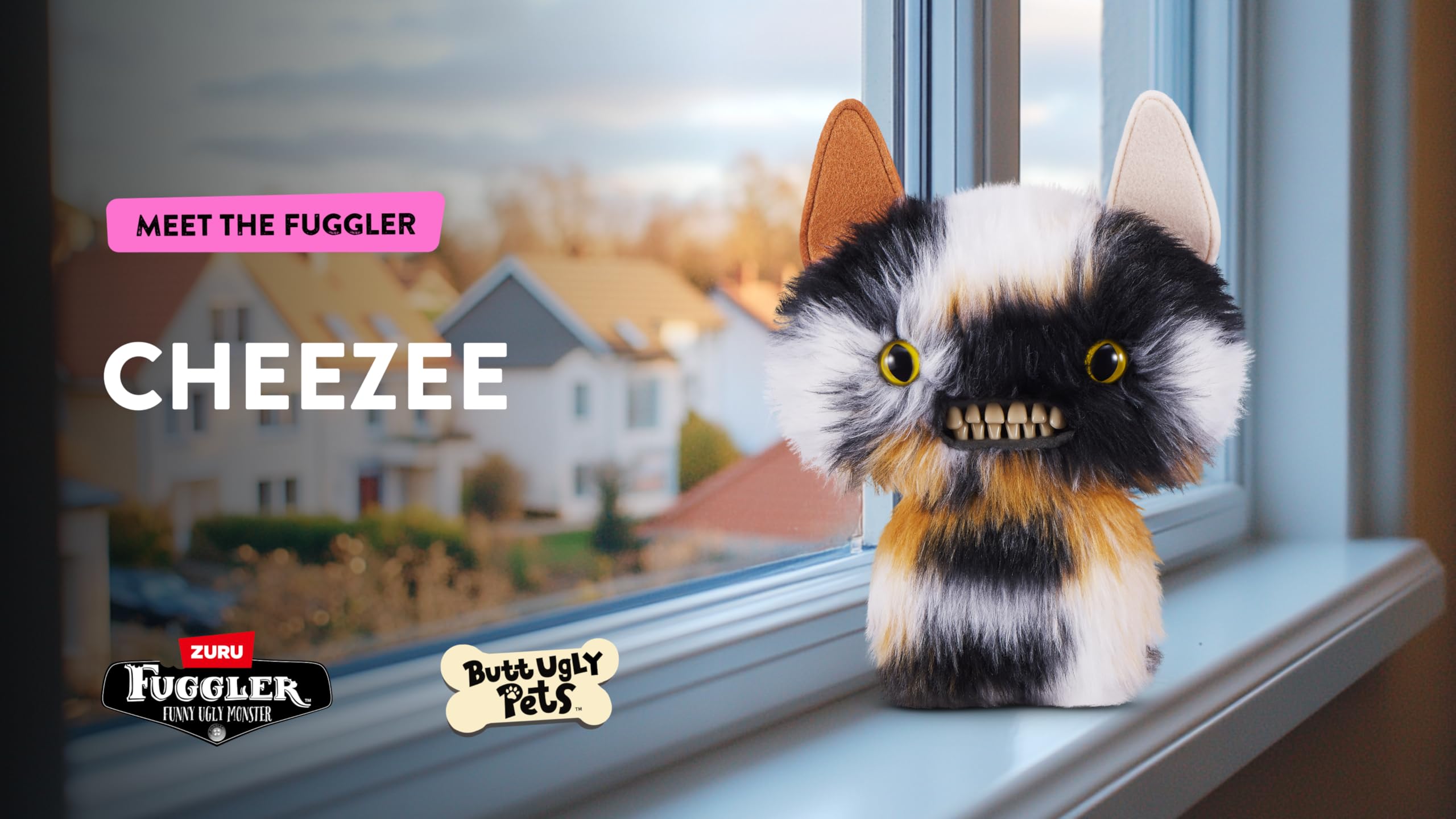 Fuggler Butt Ugly Pets 9-inch Series 1 Plush Toy by ZURU - Collectible Funny Monster Stuffed Animal 3
