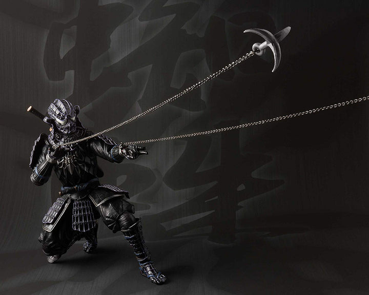 Bandai Tamashii Nations Meisho Manga Realization - Onmitsu Black Samurai Spiderman Action Figure (BAS55101)