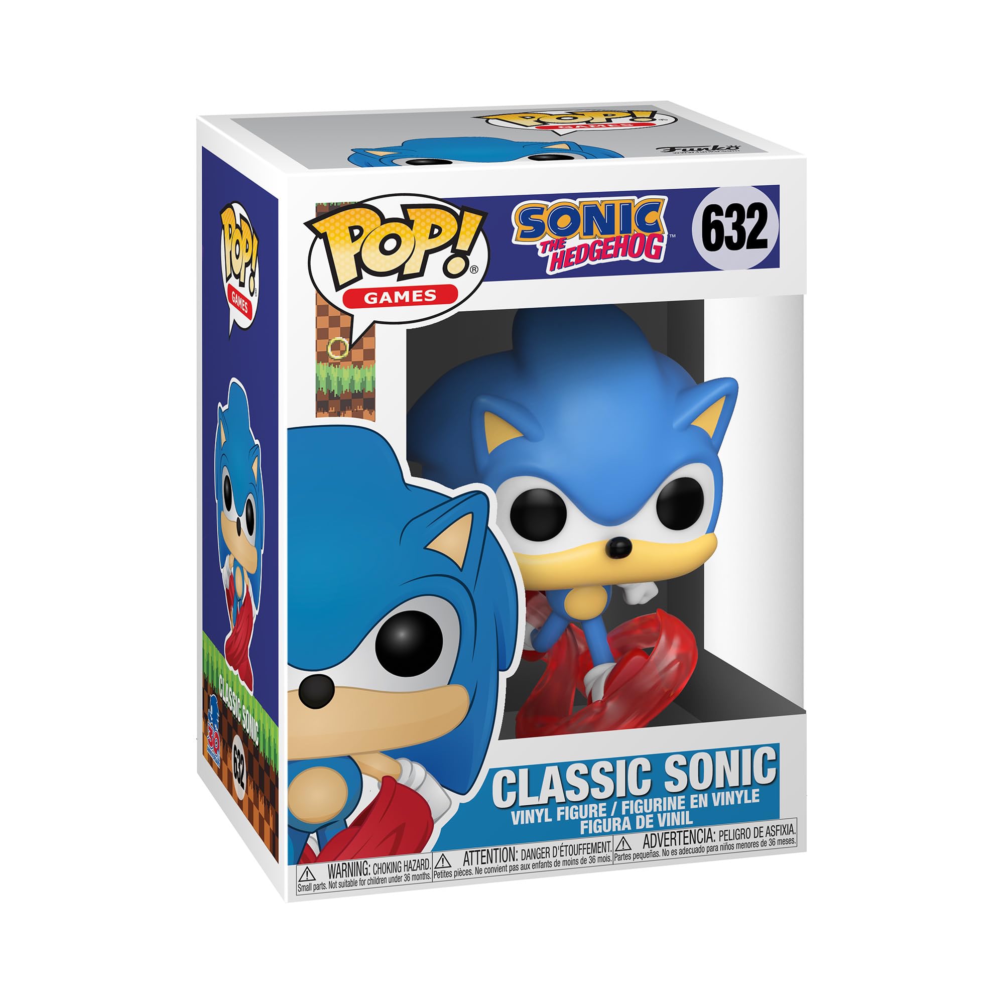 Funko Sonic the Hedgehog - Running Sonic Chibi Figure | 3.75 Inch Vinyl | Sonic 30th Collection