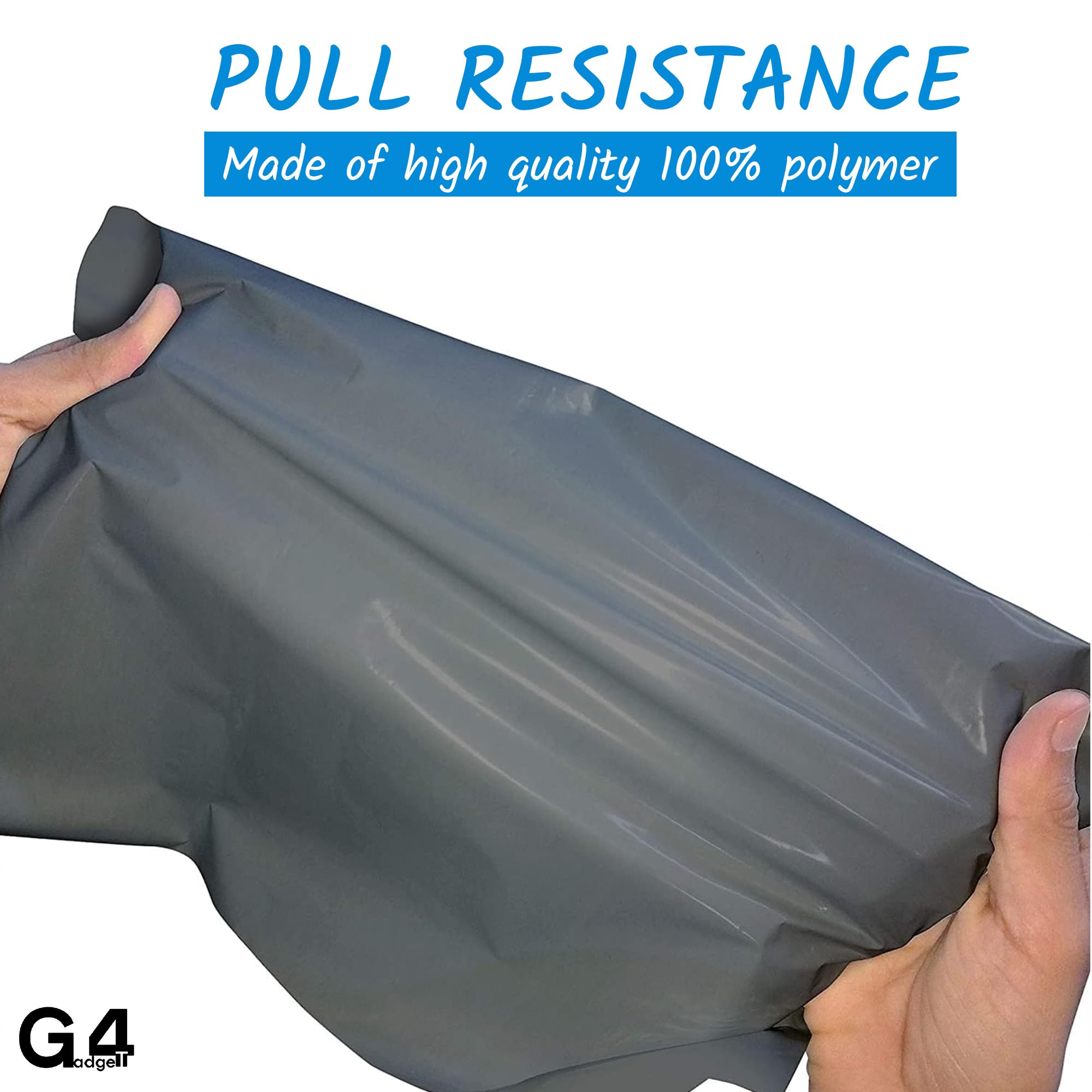 G4GADGET 50 Pack Large Grey Box Mailers | 17 x 24 Inches (425mm x 600mm) | LDPE