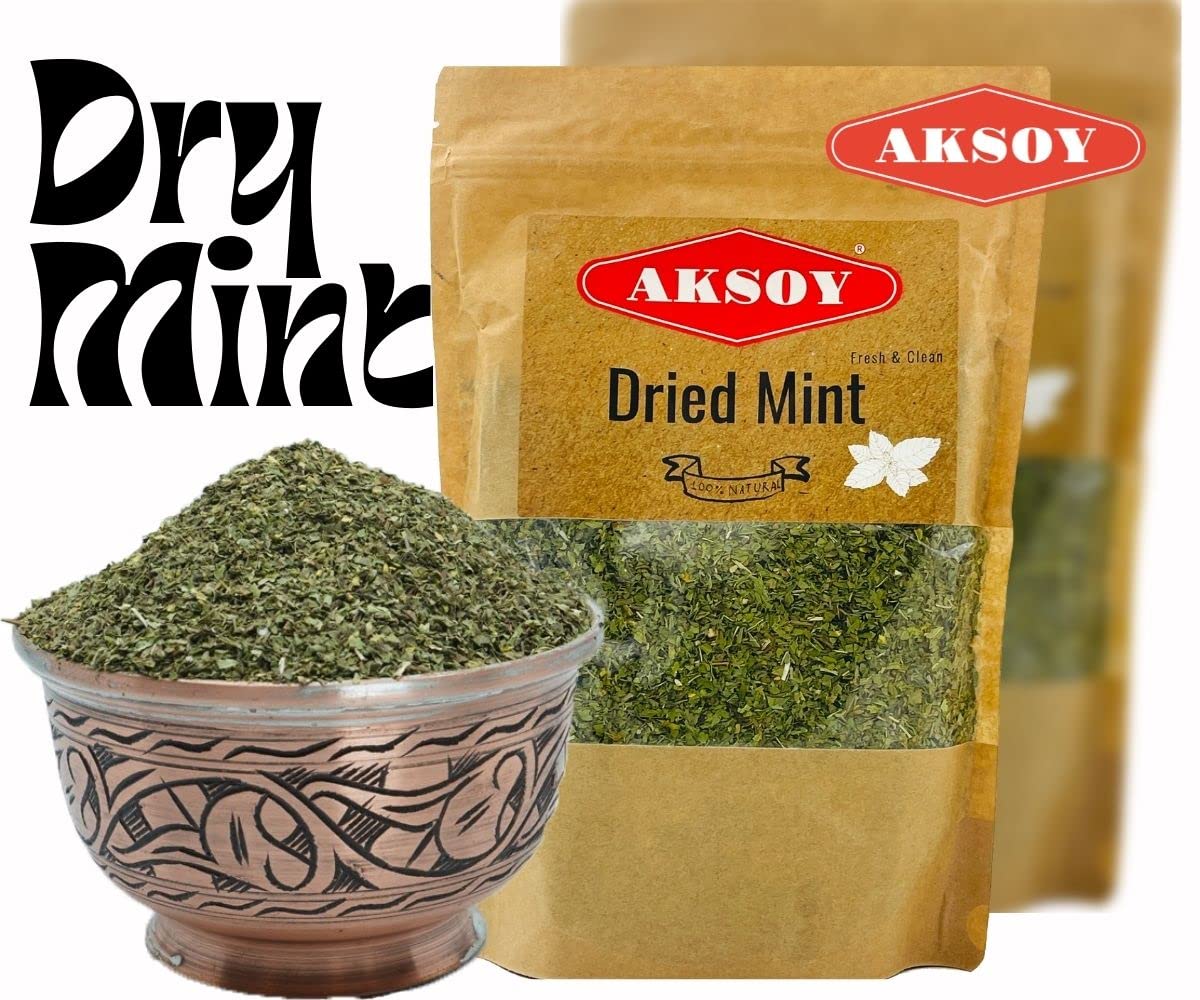Aksoy Mint Peppermint Leaves 250g - Premium Dried Mint Leaves 8