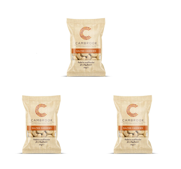 Cambrook Baked & Salt游戏副本 Cashews, 45g Recyclable Pack