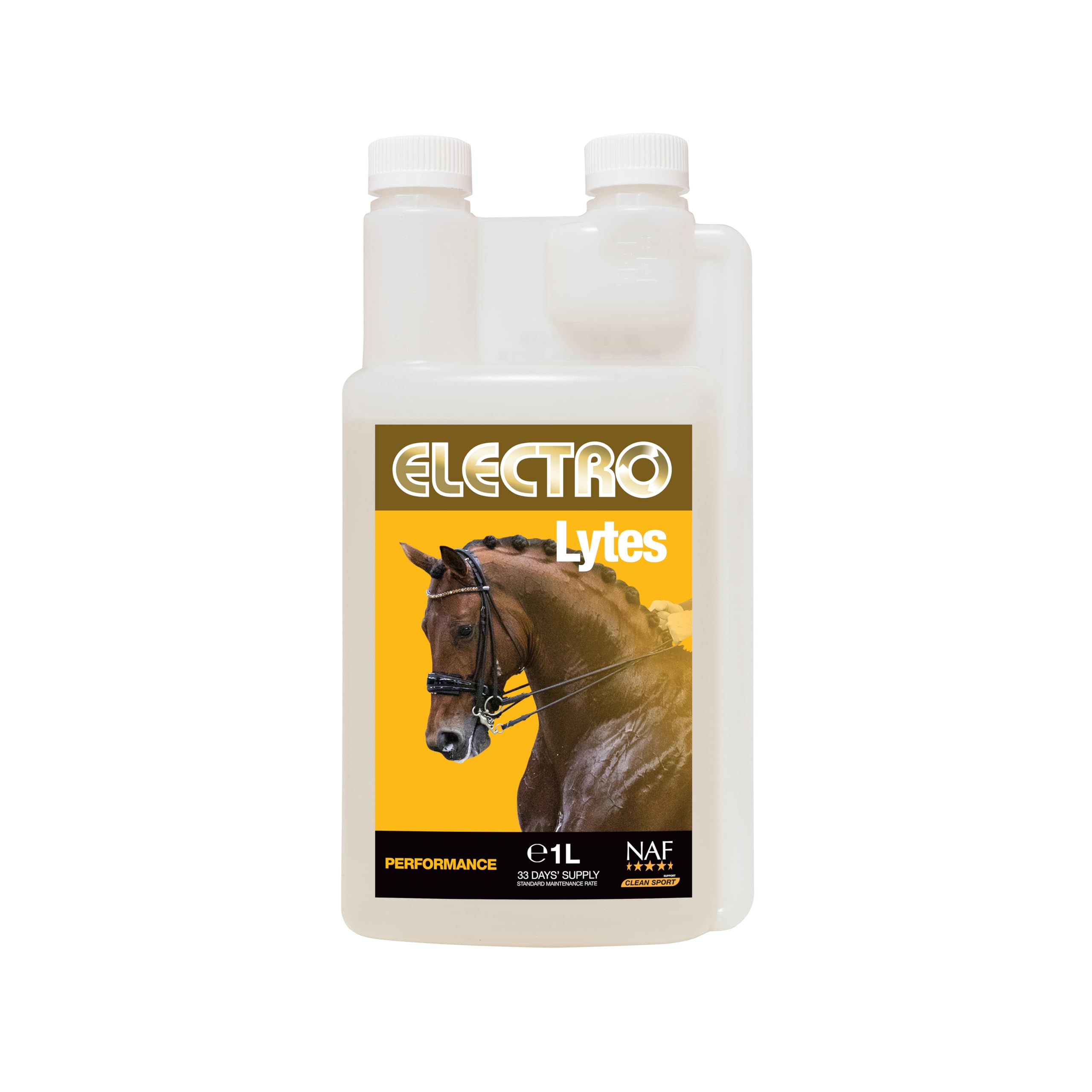 NAF Liquid Electro Lytes - Fast-Absorbing Electrolyte Supplement for Horses | 1L Bottle