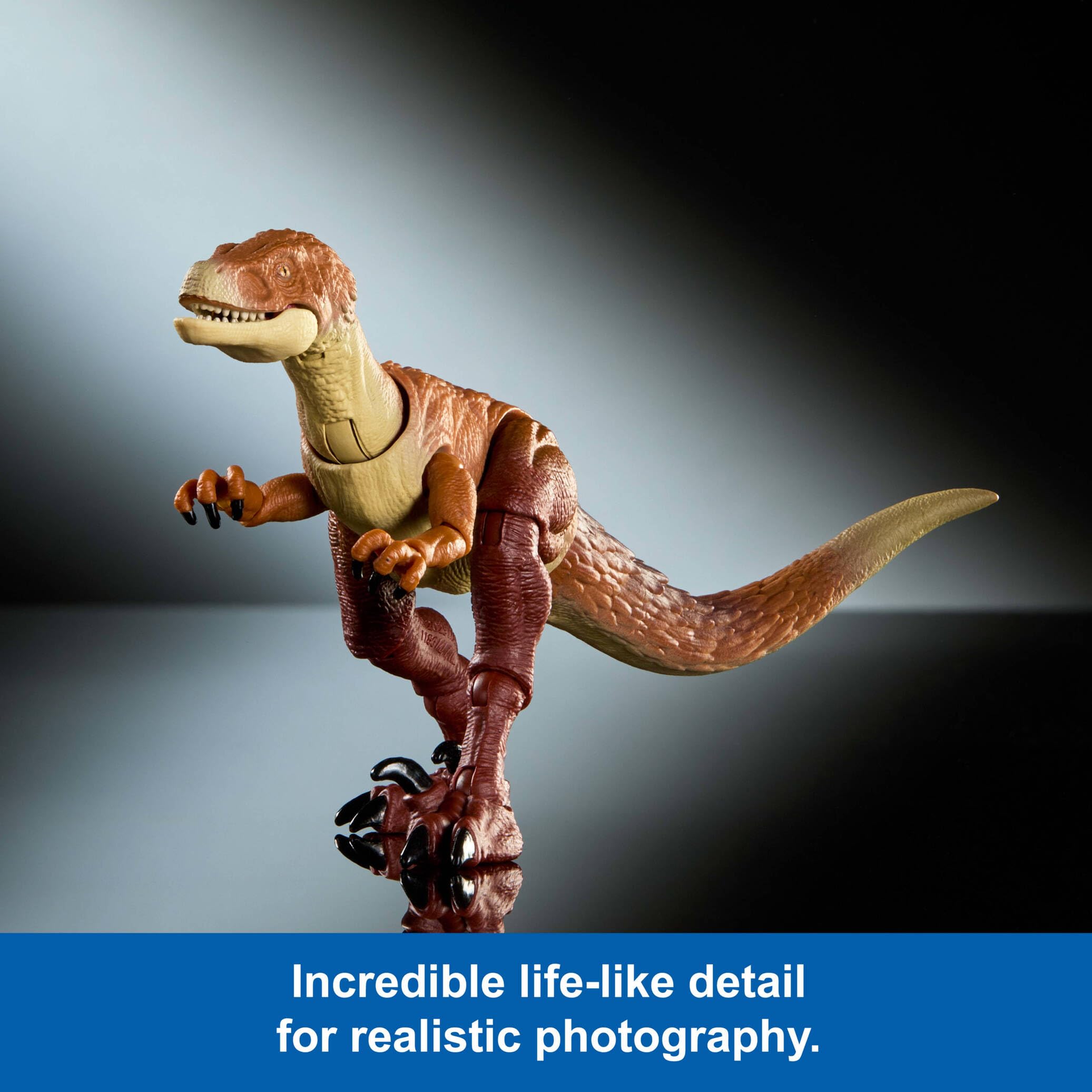 Mattel Jurassic World Hammond Collection Ornitholestes Dinosaur Action Figure | 18 Points of Articulation | 9.2-inch 4