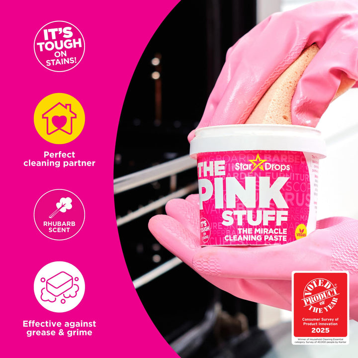 Stardrops - The Pink Stuff Miracle Scrubber Kit with Electric Tool & 4 Brush Heads