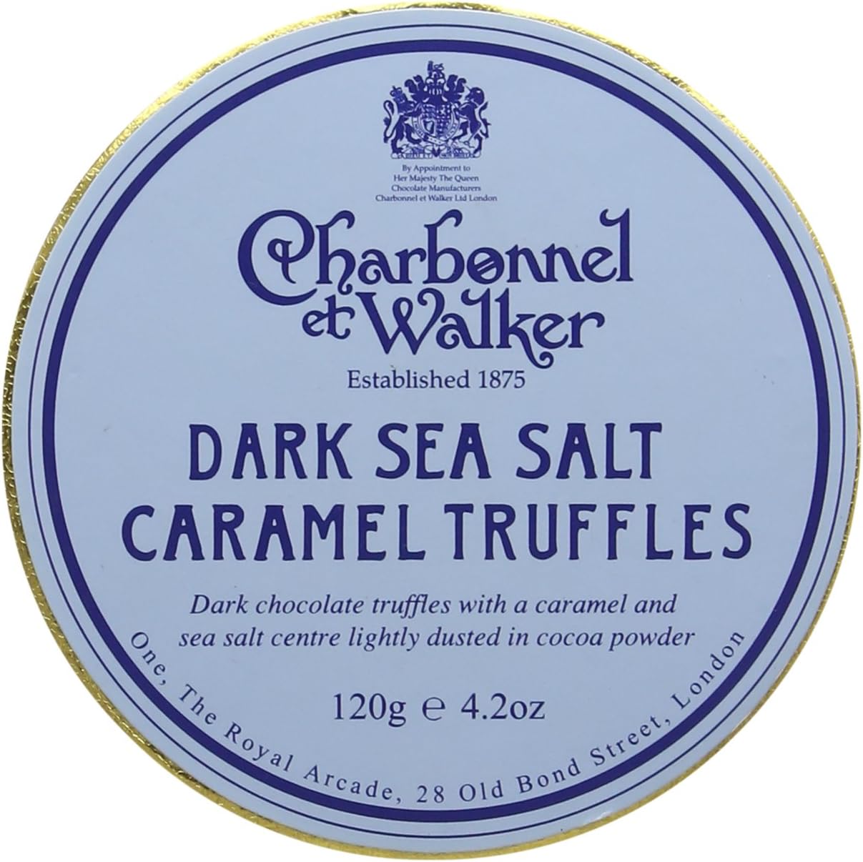 Charbonnel et Walker Dark Sea Salt Caramel Truffles 120 g