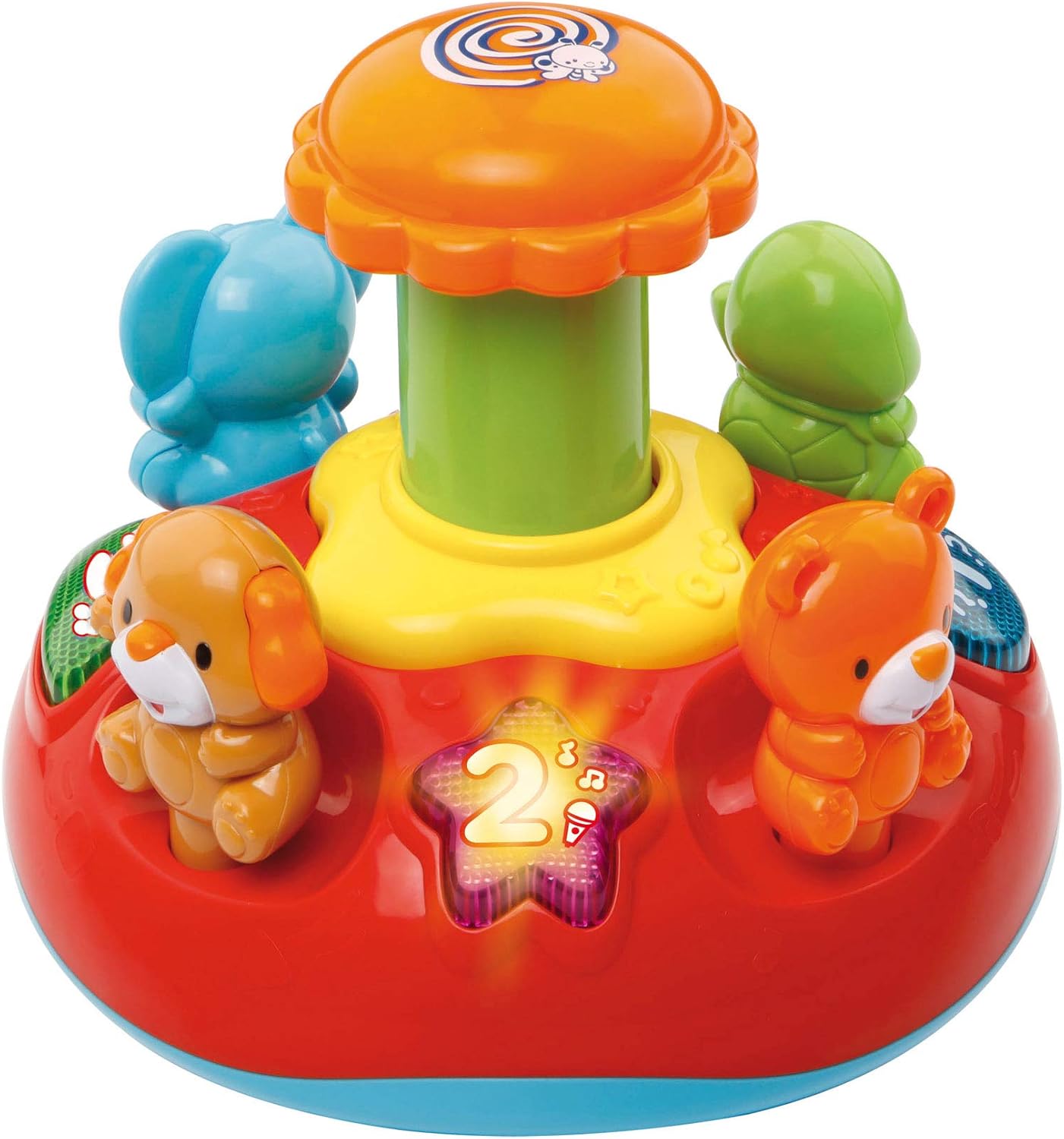 VTech Push and Play Spinning Top Toy - Educational Baby Toy for 0-3 Years