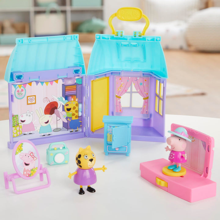 Peppa Pig Peppa's Dance Party Playset - Interactive Twirling Stage & Dress Shop for Ages 3+