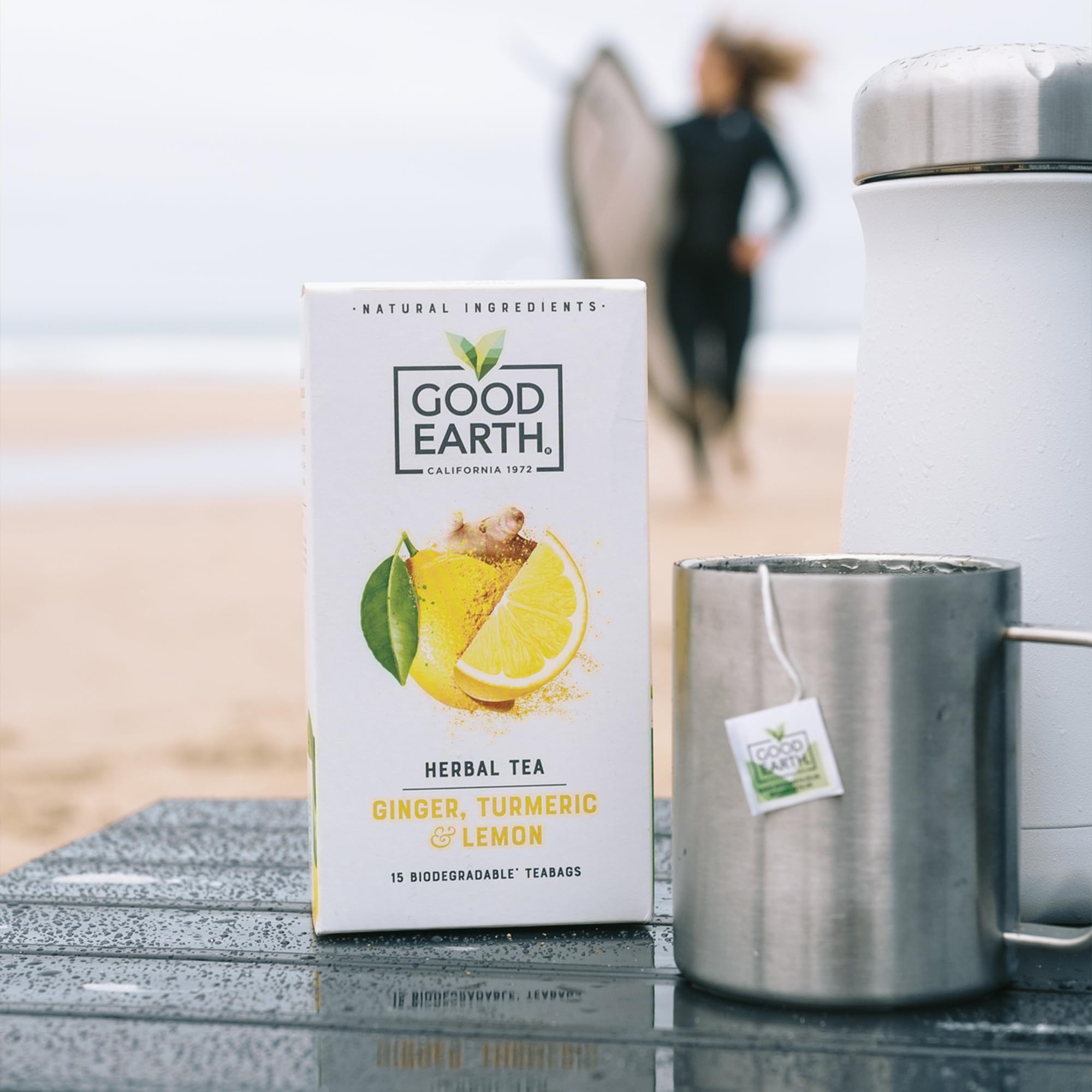 Good Earth Tea Co. Ginger, Turmeric & Lemon Tea - 5 x 15 Teabags 11