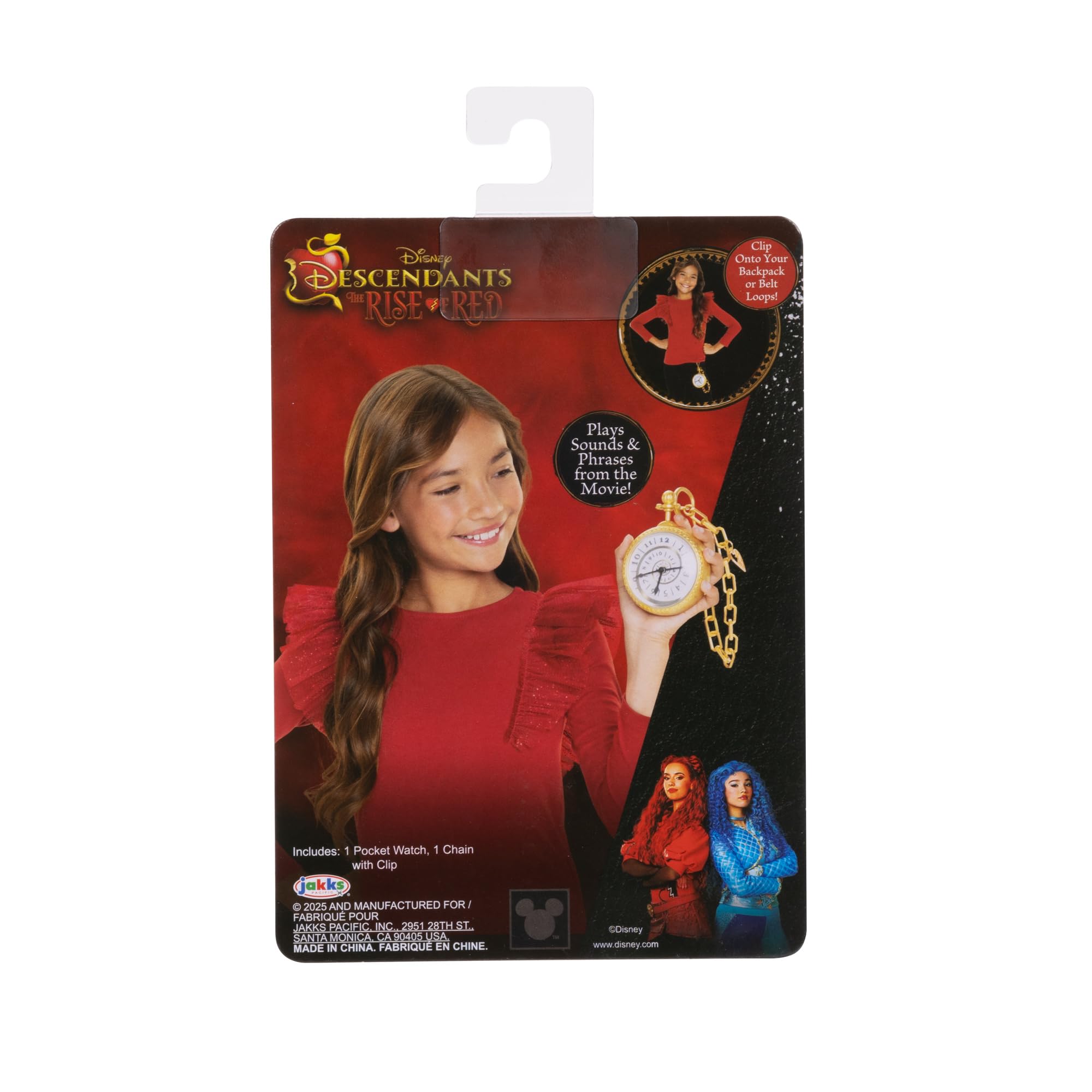 Disney Descendants Rise of Red Time Travel Pocket Watch - Red's Accessory with Sound Effects 6