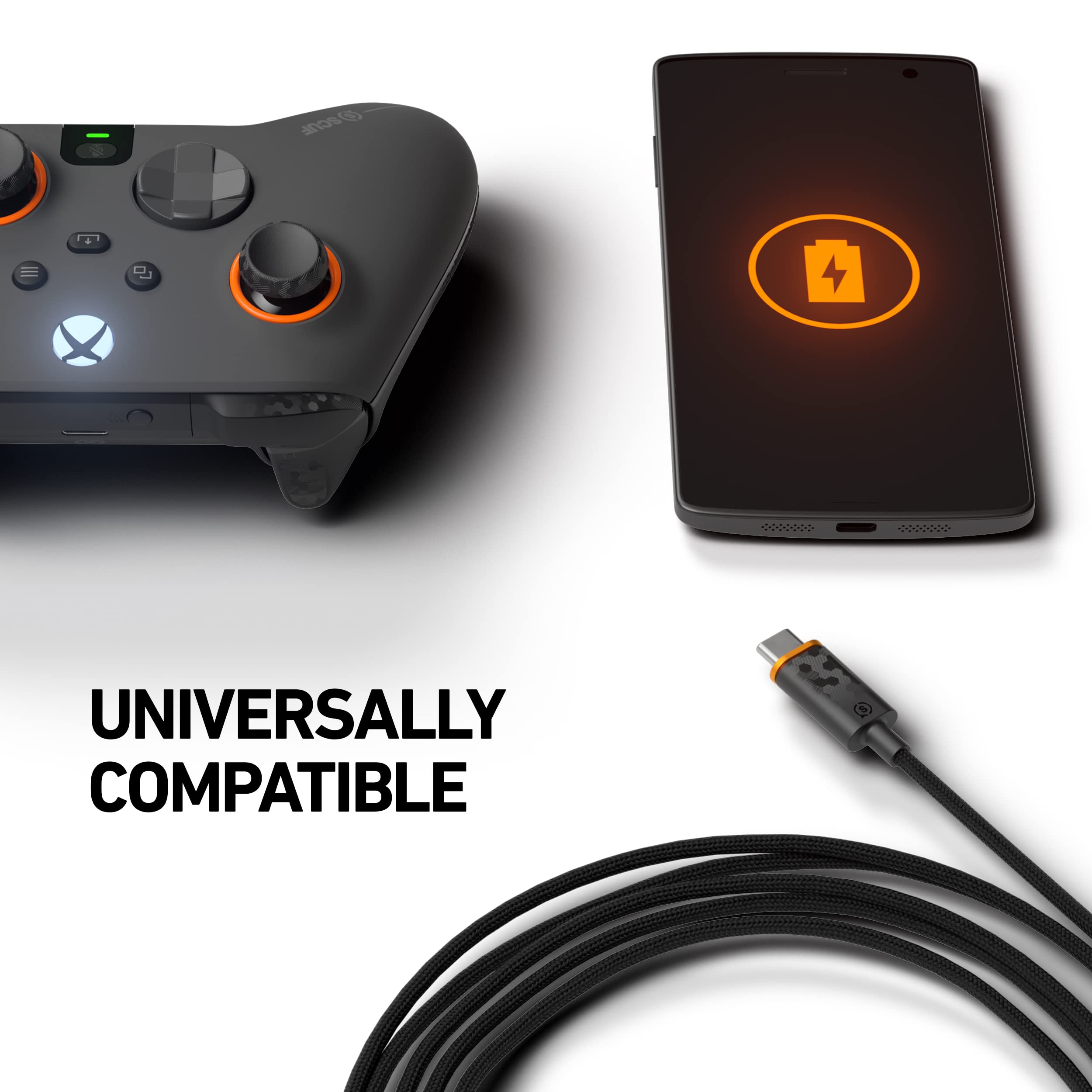SCUF Braided USB-C Cable – 6ft / 2m for Xbox Controllers, Fast Charging & Reliable Connection 4