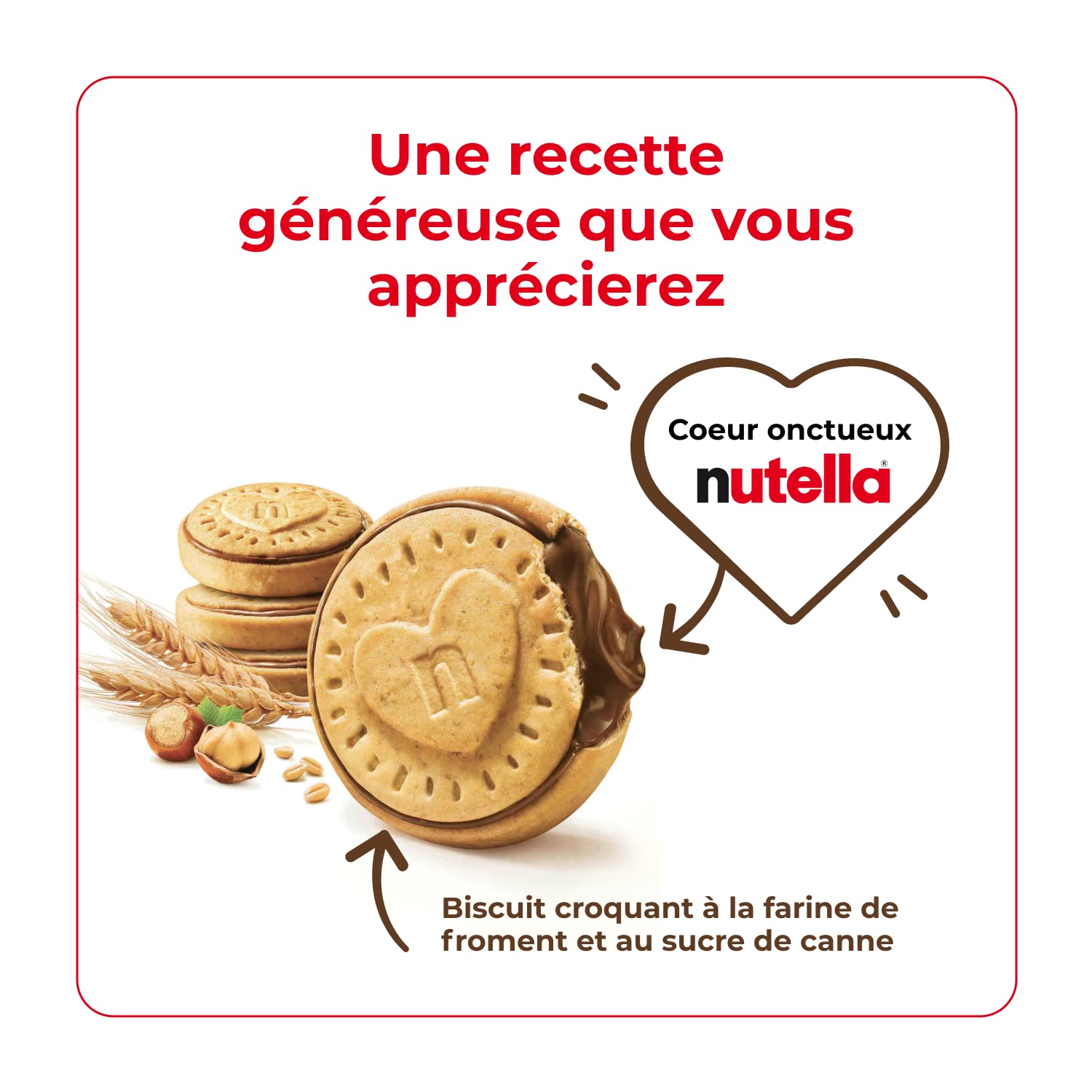 Nutella Chocolate Biscuits, Crunchy Golden Biscuit Snack with Hazelnut Cocoa Filling, 3x28 Packs 8