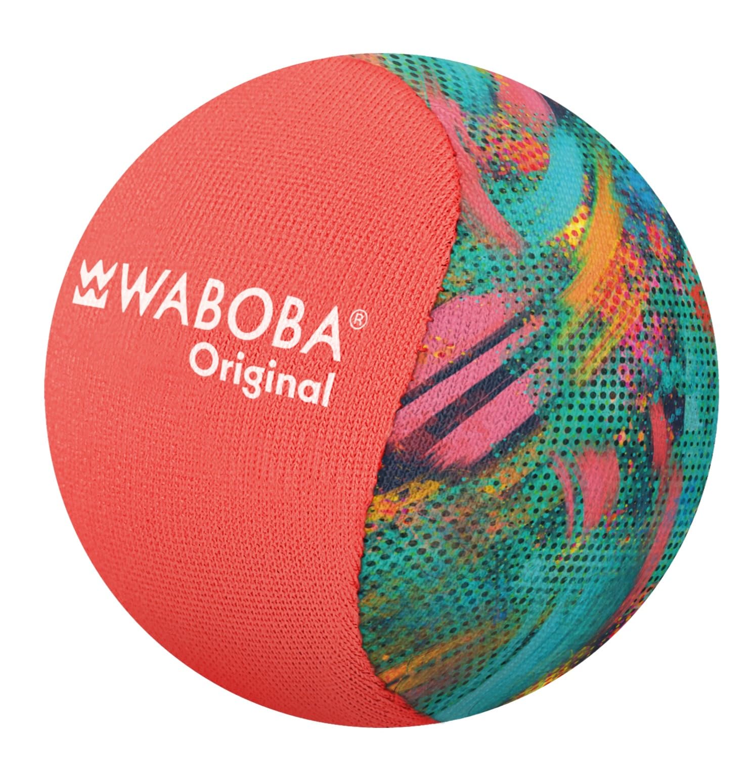 Waboba Original Water Jump Ball - Bounces on Water | Gel Core | Neon Abstract 1