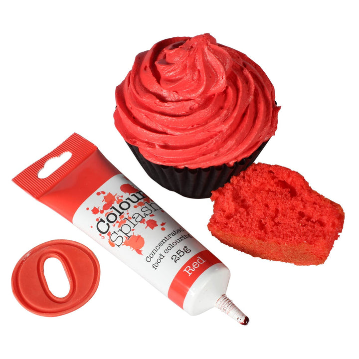 Colour Splash - Reds 5 Pack Food Colouring Gels, Highly Concentrated, Easy to Use Squeezy Tubes for Cakes & Icing