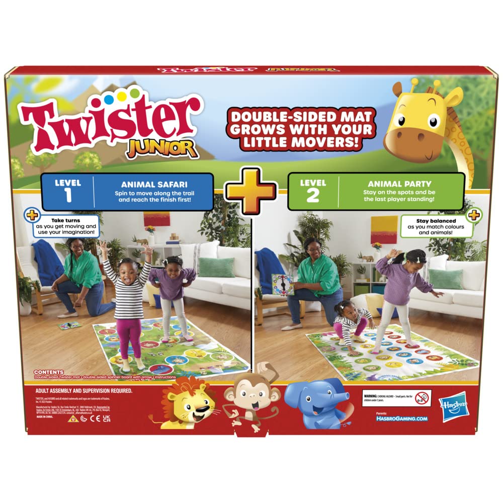 Hasbro Gaming Twister Junior Classic Party Game for Kids 3+